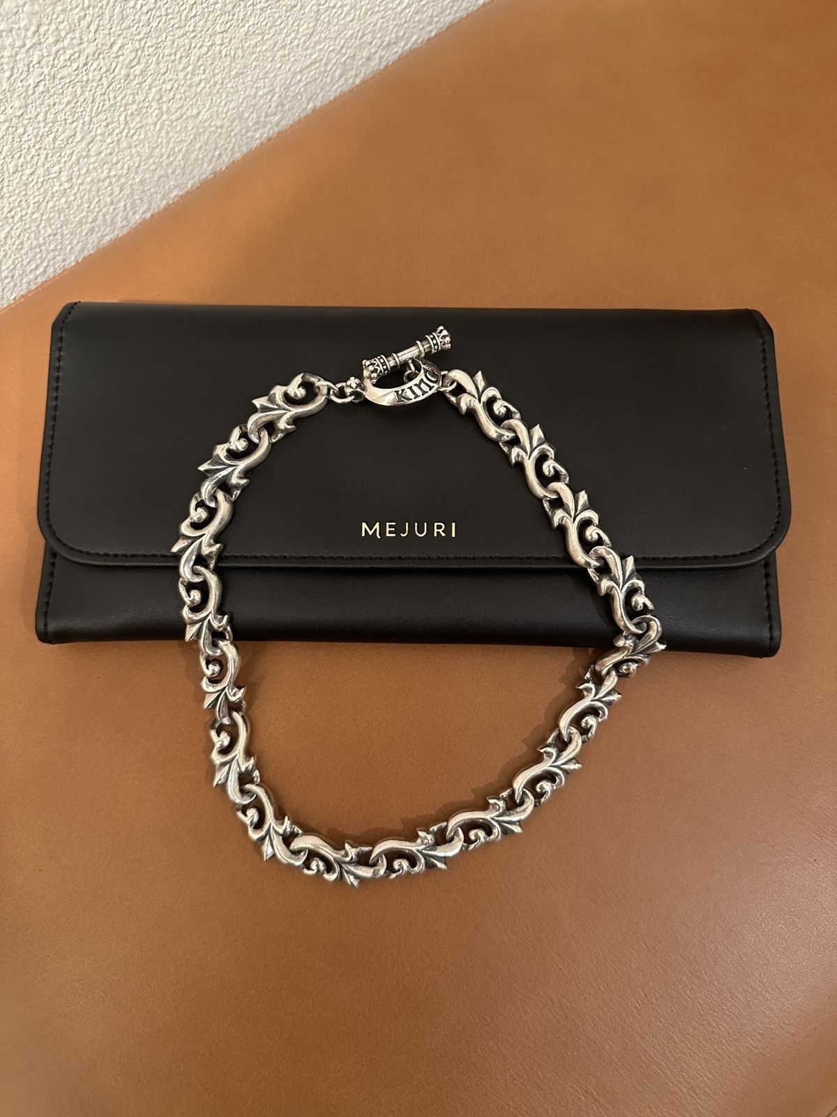 King Baby Studio King Baby Studio 18 Inch Floral Script Link Chain Silver 925 Size ONE SIZE - 2 Thumbnail