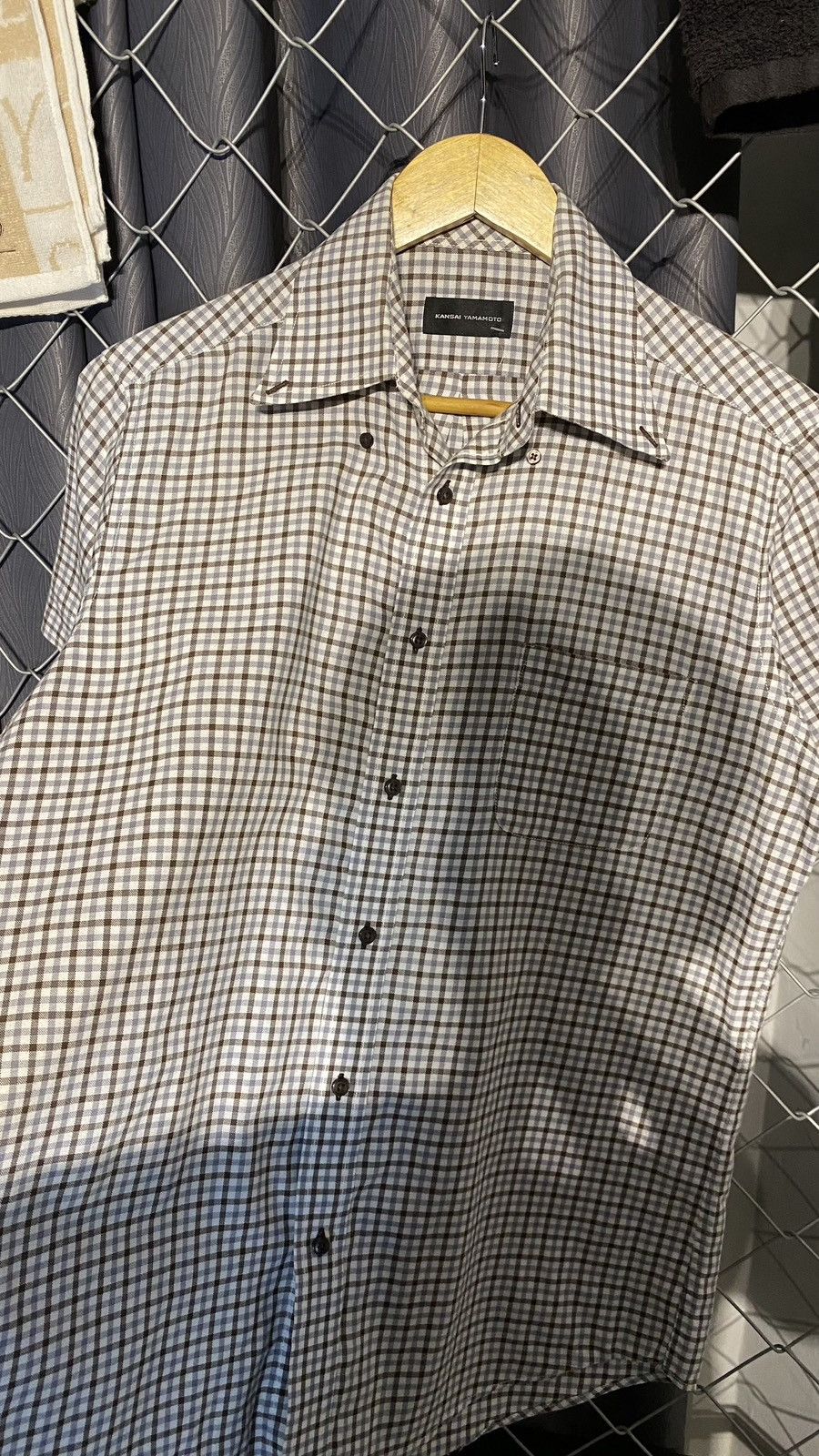 Kansai Yamamoto KANSAI YAMAMOTO SHIRT SMALL CHECKERED Size US M / EU 48-50 / 2 - 3 Thumbnail