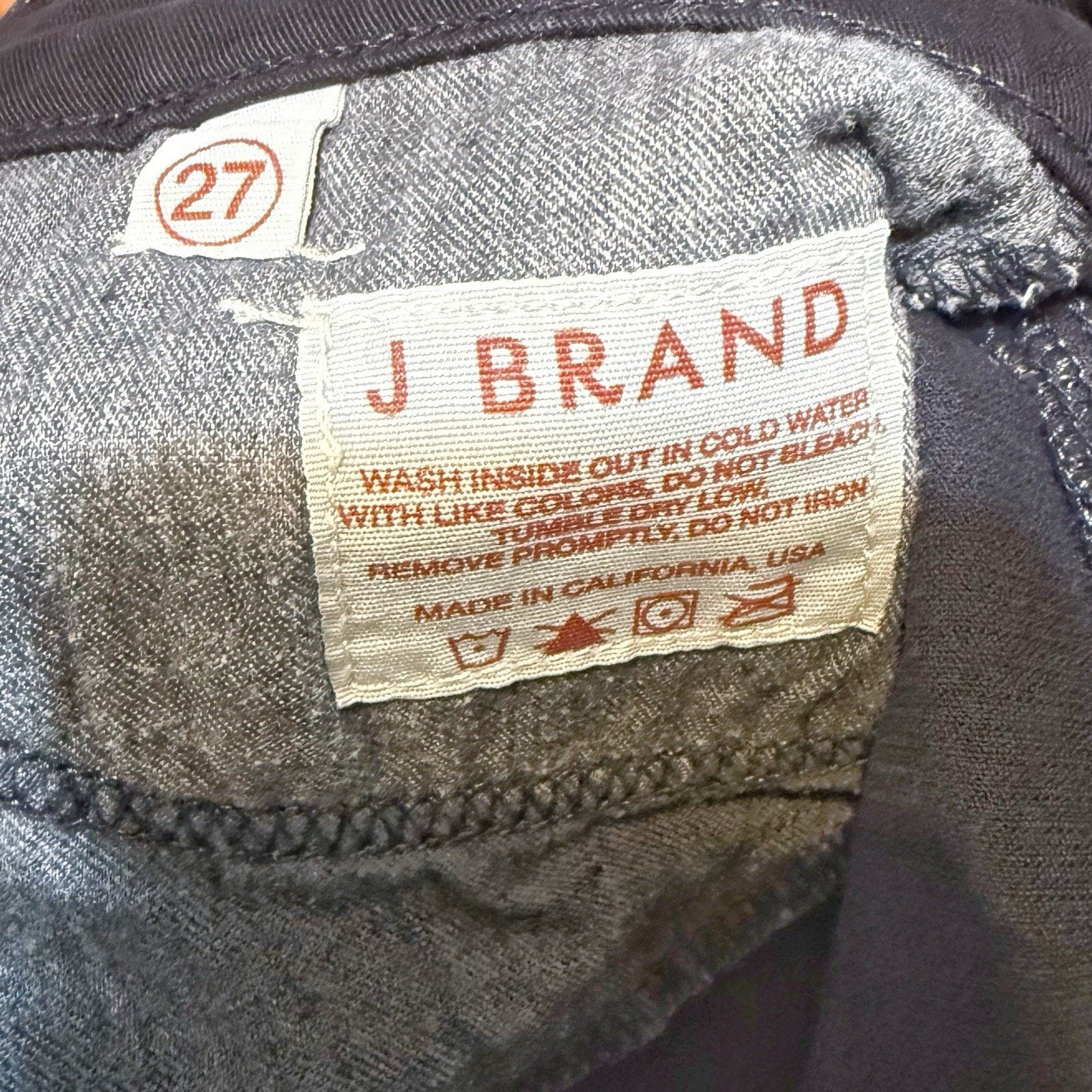 J Brand J Brand Corduroy Skinny Jeans Pants Womens Size 27 Dark Blue Size 27" / US 4 / IT 40 - 4 Thumbnail