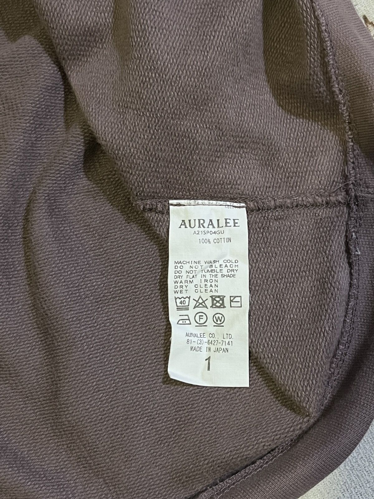 Auralee Auralee sweatshirt crewneck cut sewn Size US S / EU 44-46 / 1 - 3 Thumbnail