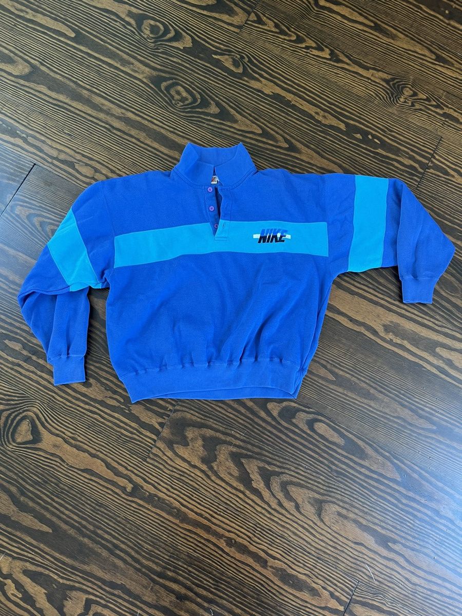 Vintage Vintage Nike Button Pullover Size US L / EU 52-54 / 3 - 1 Thumbnail