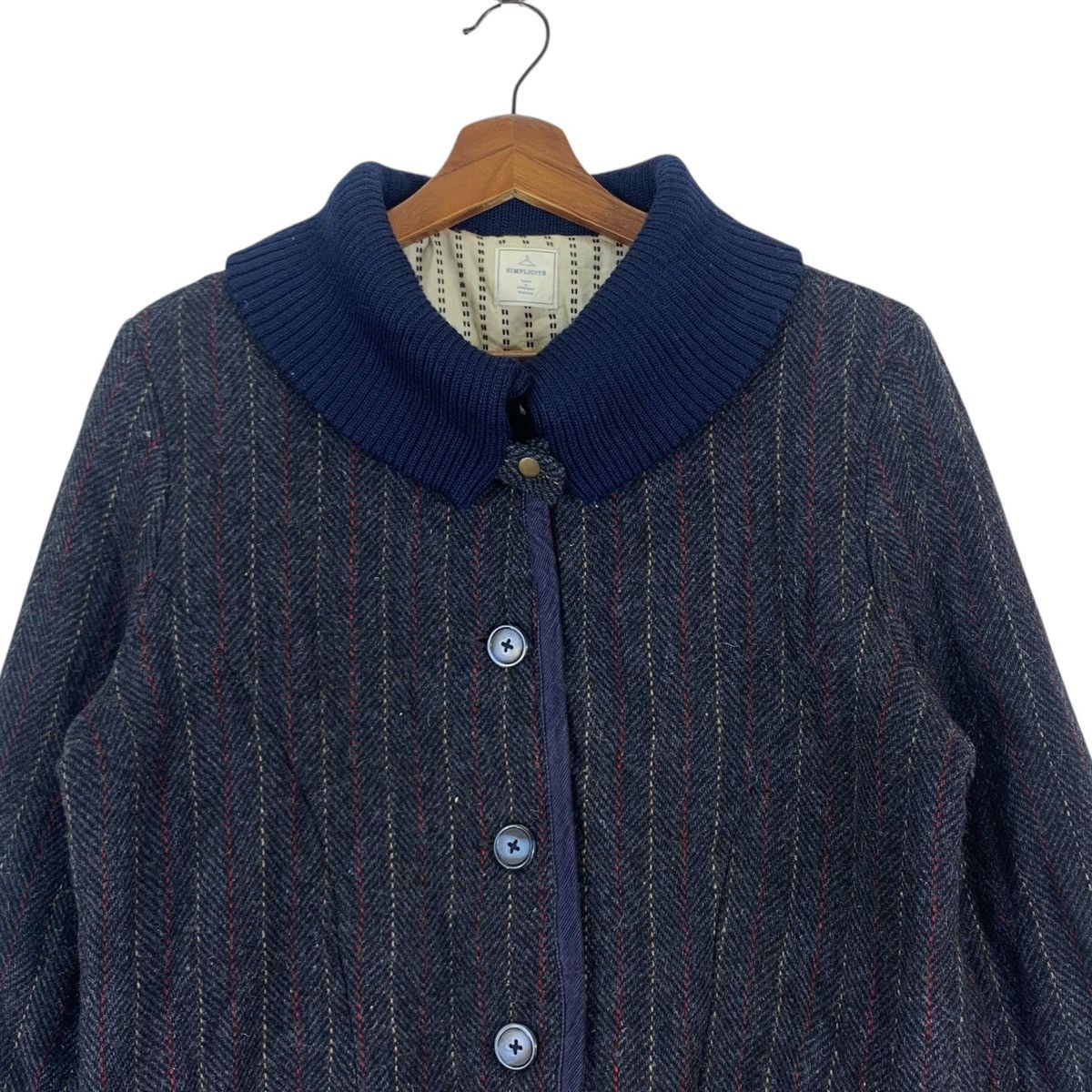 Vintage Vintage Simplicite Navy Blue Wool Jacket Size US S / EU 44-46 / 1 - 2 Thumbnail