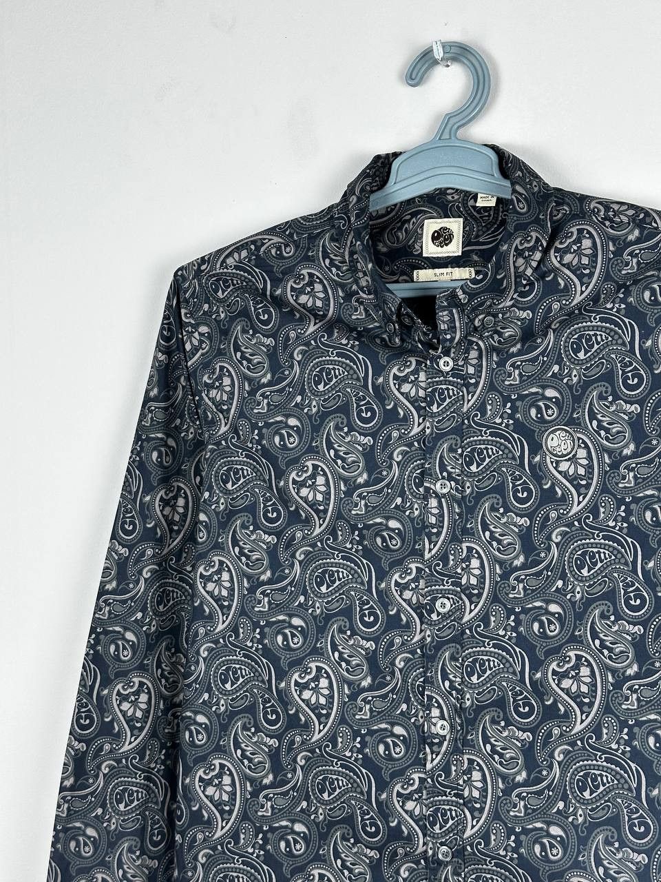 Pretty Green Pretty Green Mens Long Sleeve Paisley Shirt Size US M / EU 48-50 / 2 - 3 Thumbnail