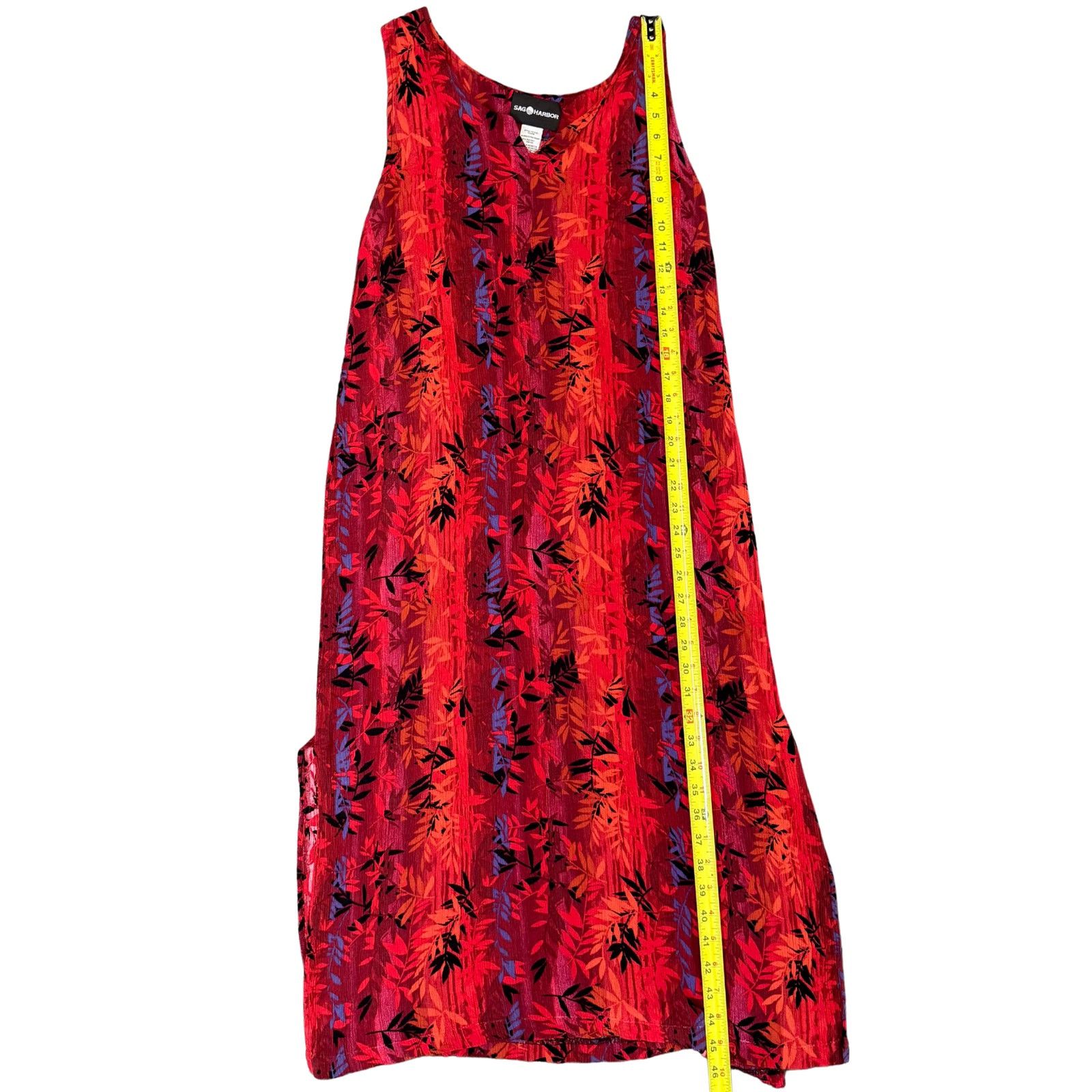 Vintage Vintage Sleeveless Floral Maxi Dress | Sag Harbor Size XL / US 12-14 / IT 48-50 - 5 Thumbnail