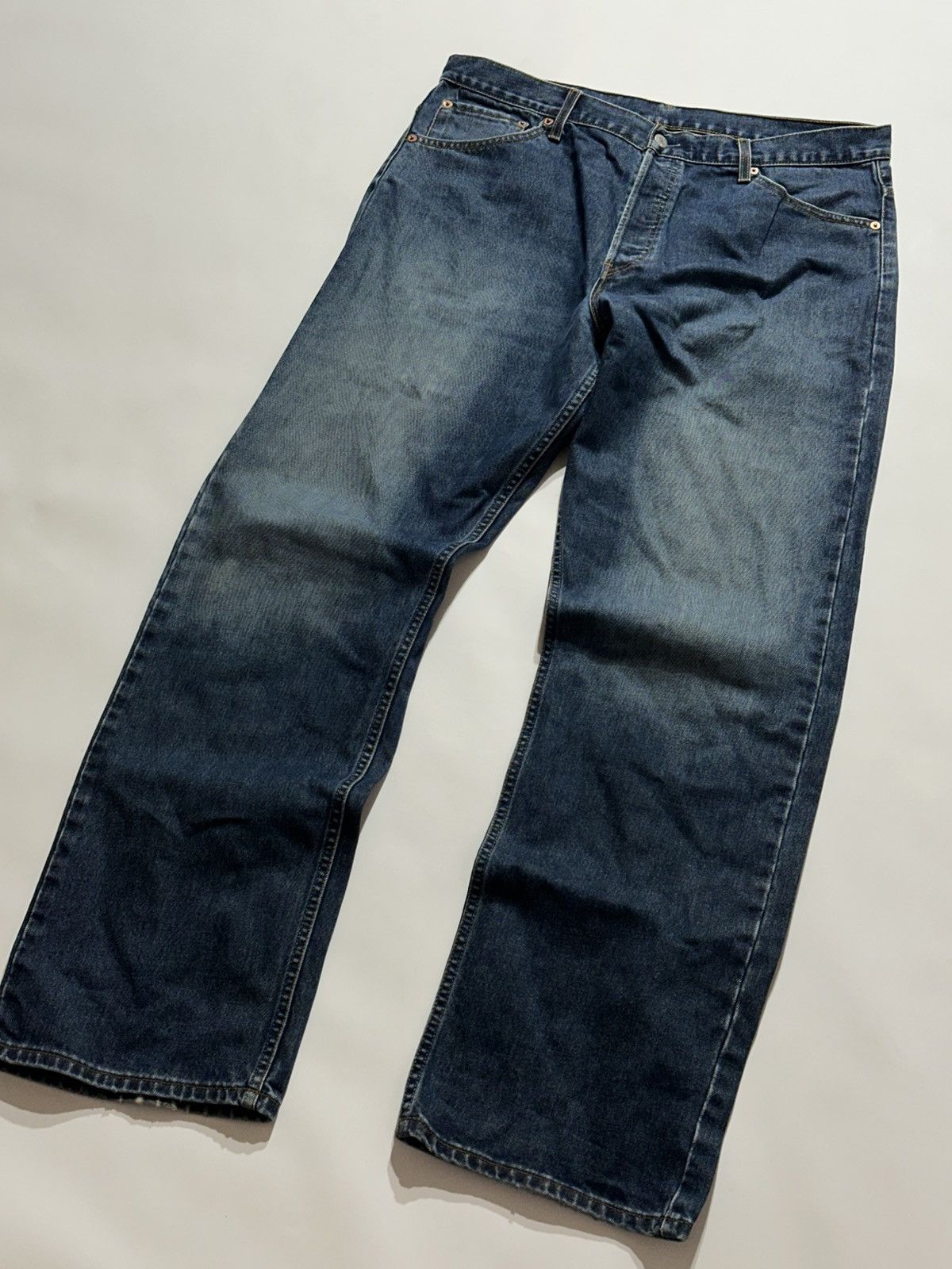Levi's Levis 523 Vintage Navy Blue Baggy Pants Size US 38 / EU 54 - 2 Thumbnail