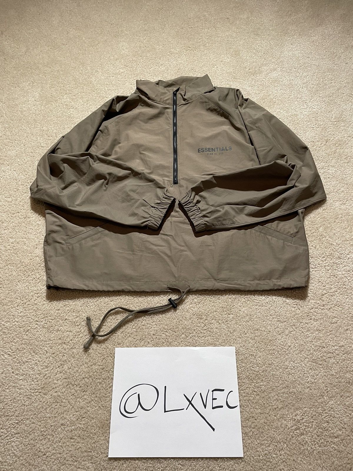image of Essentials Track Jacket in Brown, Men's (Size Large)
