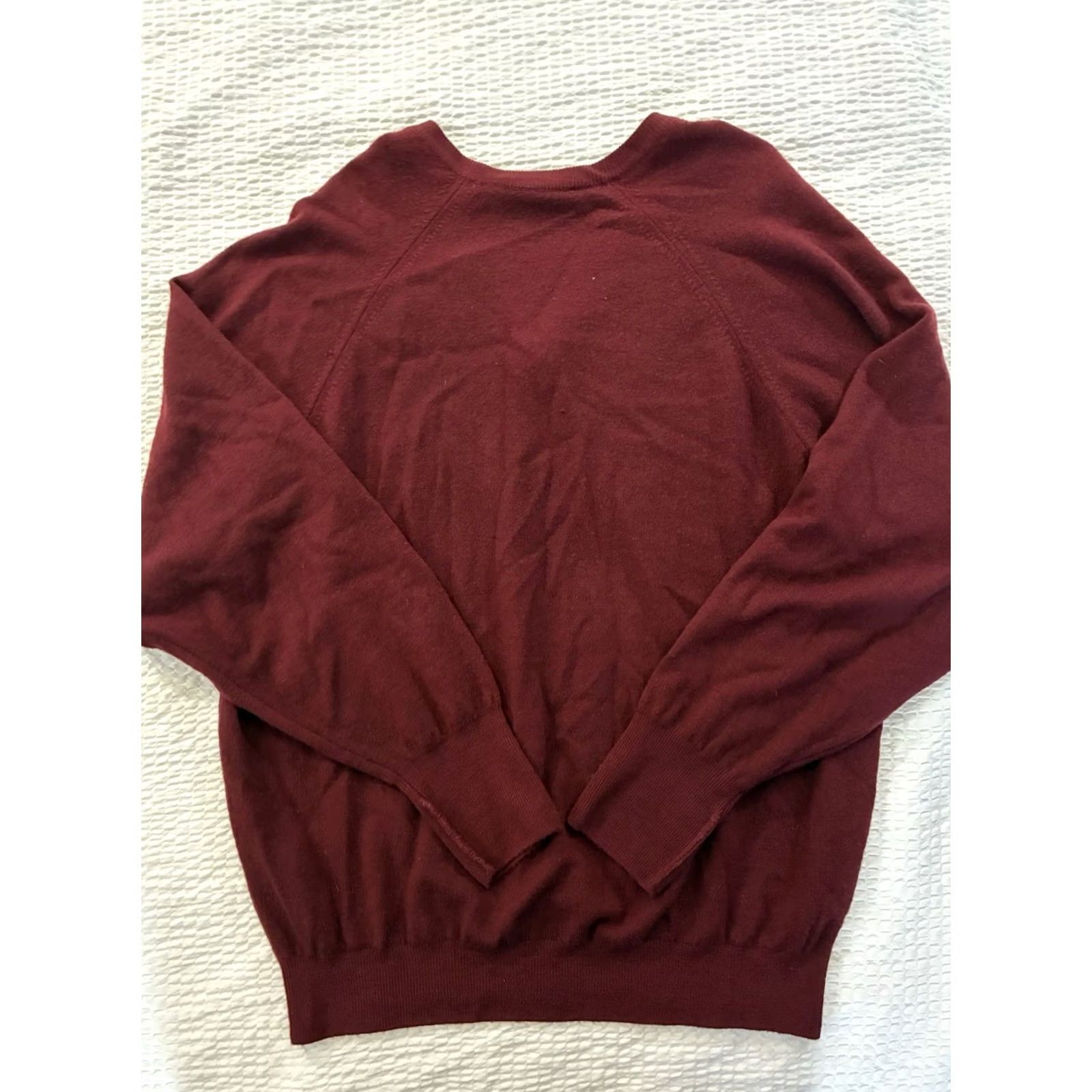 Vintage Tekau Pullover Shirt Mens 2XL Red Henley 100% Wool Long Sleeve Shirt Size XXL / US 16-18 / IT 52-54 - 6 Thumbnail