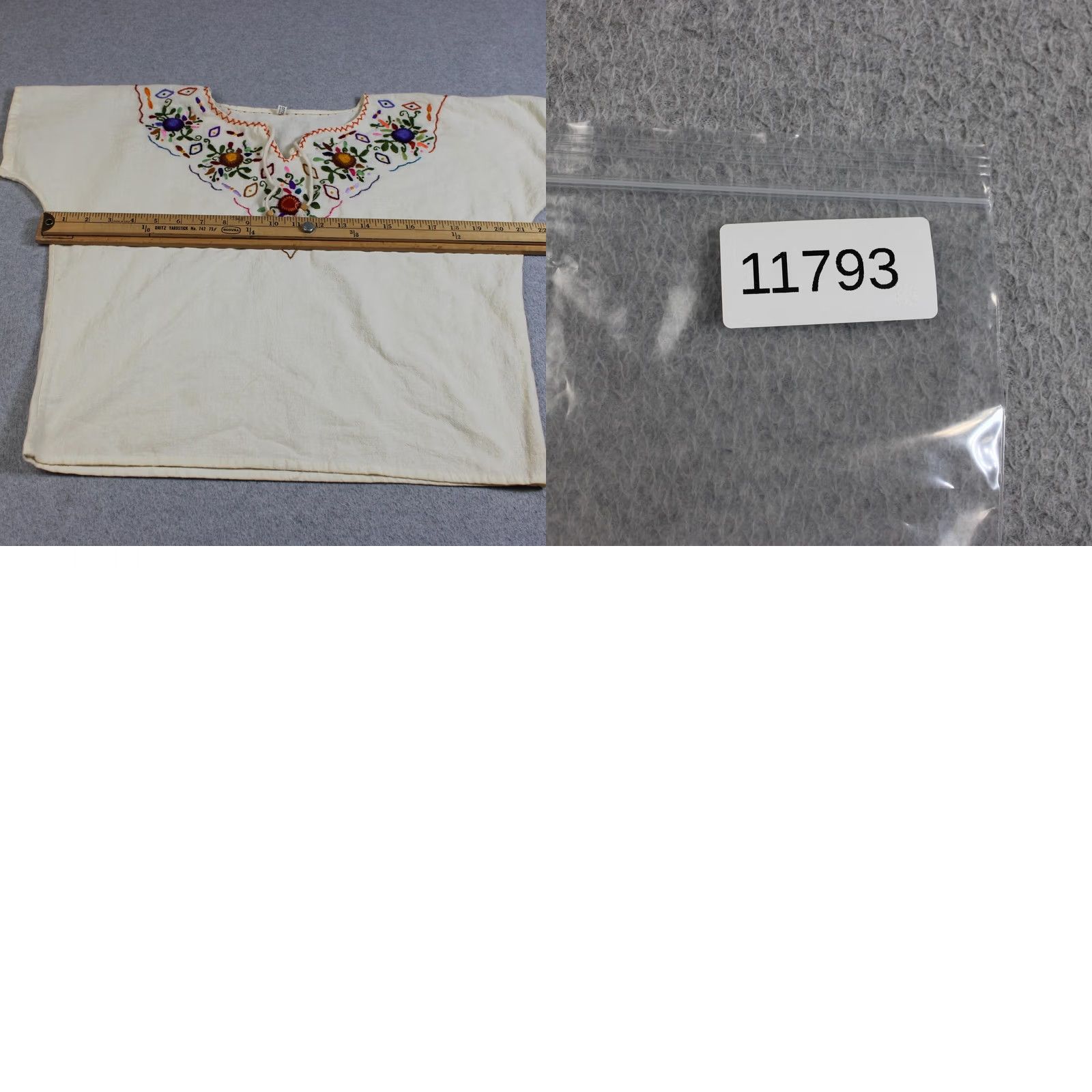 Vintage VINTAGE Guatemalan Embroider Shirt Women Small White Boho Floral Cotton Peasant Shirt Women S White Embroidered Tunic Size S / US 4 / IT 40 - 8 Thumbnail