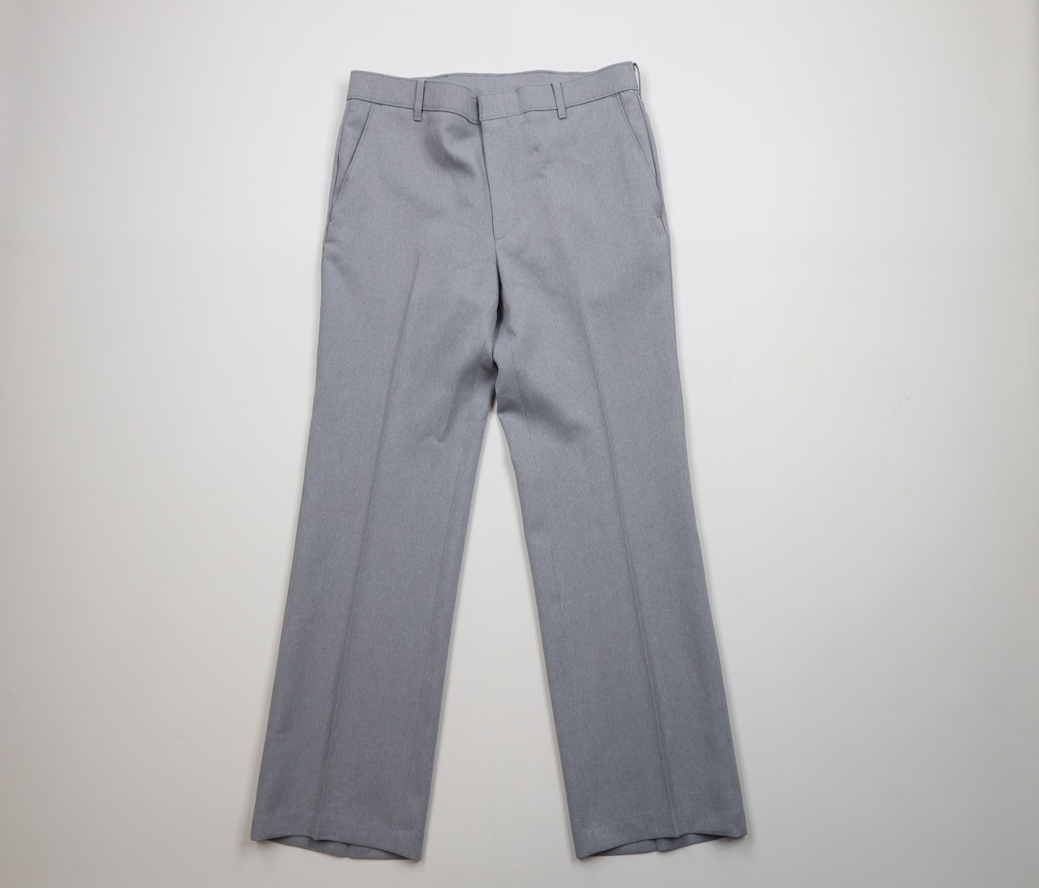Levi's × Vintage Vintage 70s Levis Wide Leg Chino Pants Heather Gray USA Size US 32 / EU 48 - 1 Thumbnail