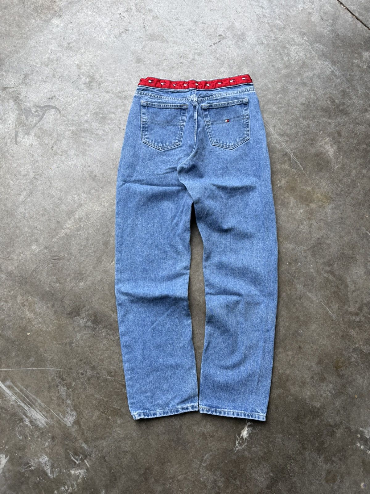 Tommy Hilfiger × Vintage Vintage 90’s/Y2K Tommy Hilfiger Embroidered Denim Size US 28 / EU 44 - 2 Thumbnail