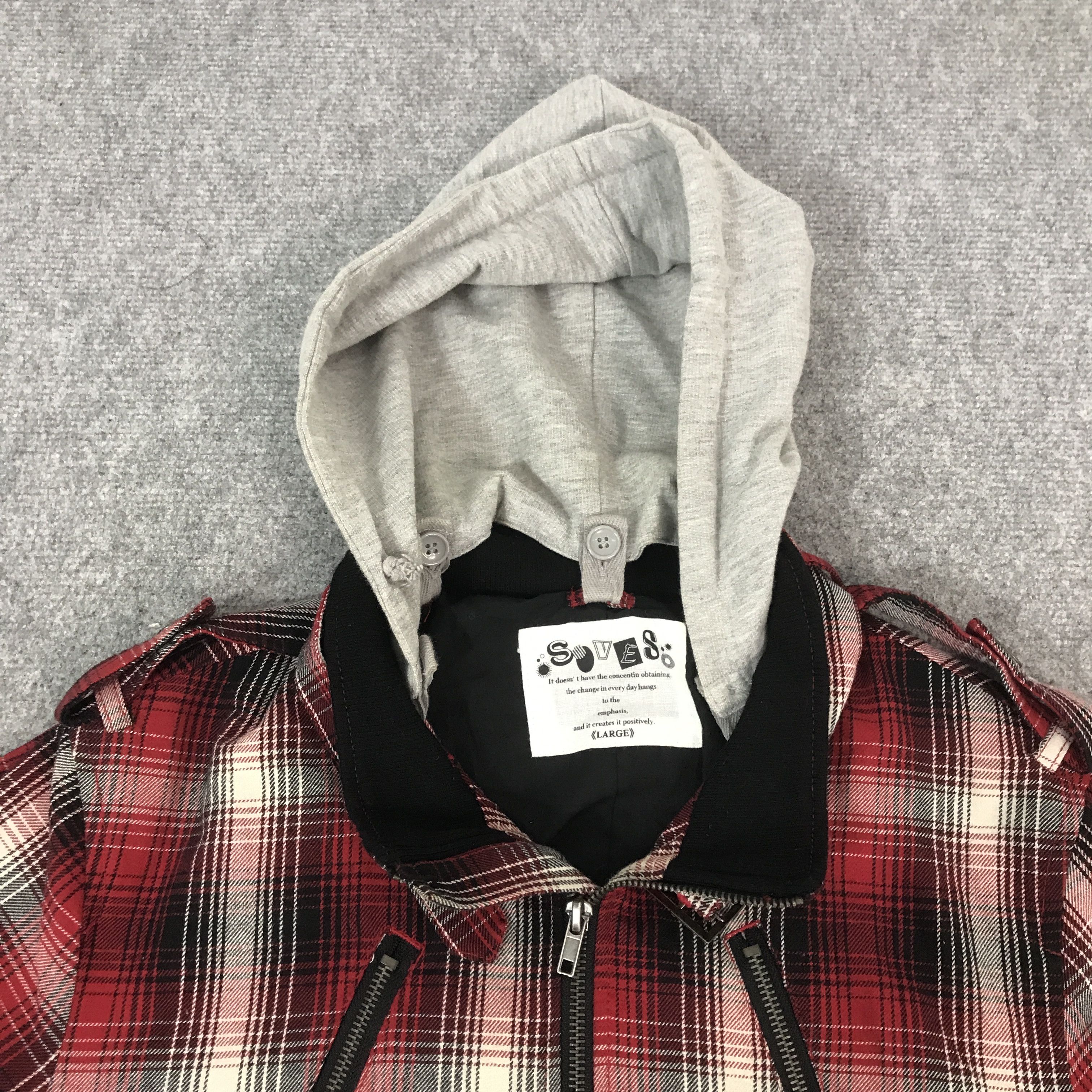 Japanese Brand soves punk japan style zipper hoodie jacket Size US L / EU 52-54 / 3 - 7 Thumbnail