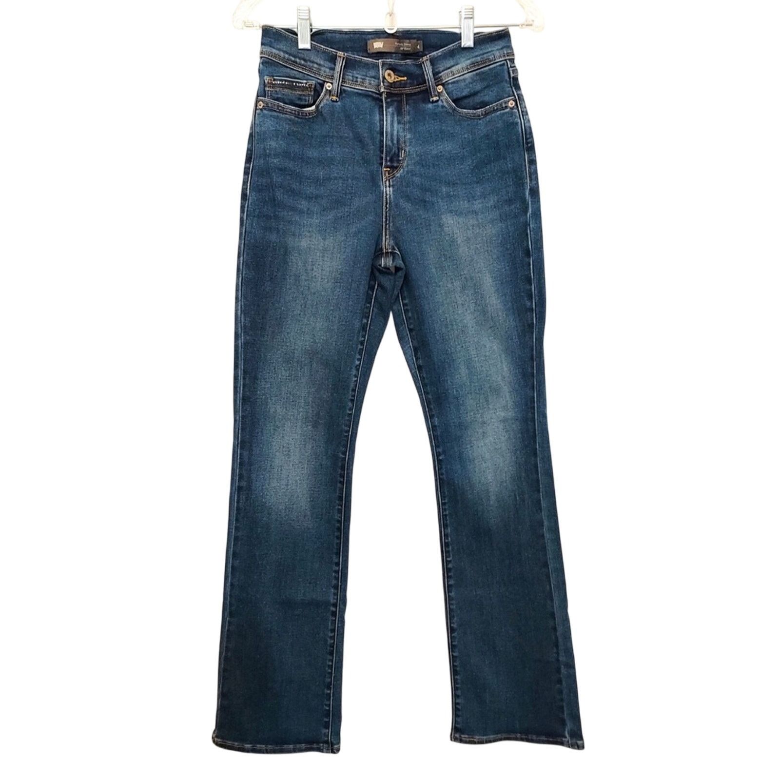 Levi's Levi's 512 Perfectly Slim Bootcut Blue Denim Mid Rise Jeans Size 27" / US 4 / IT 40 - 1 Thumbnail