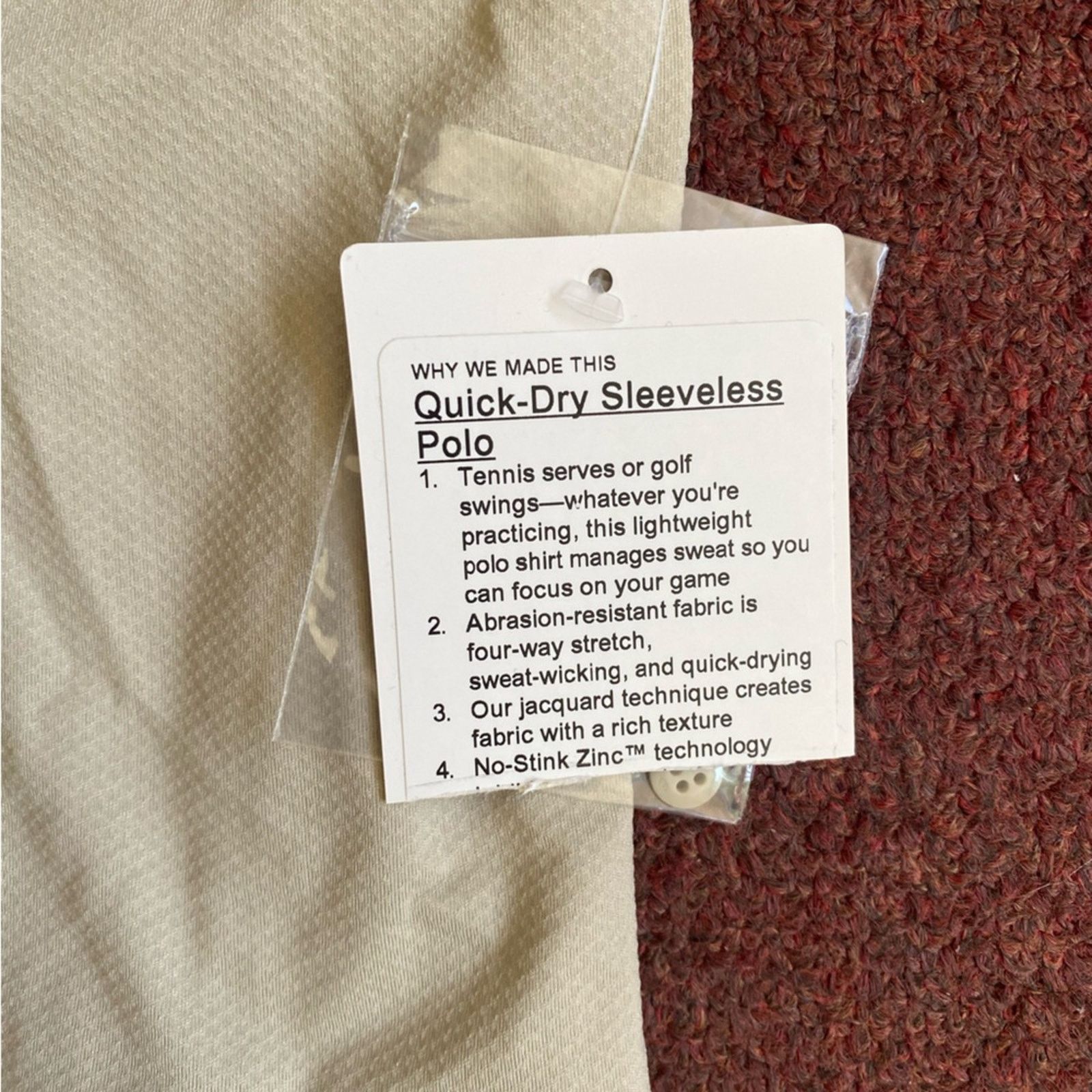 Lululemon NWT Lululemon Quick Dry Sleeveless Polo Shirt Straight Hem Size M / US 6-8 / IT 42-44 - 8 Thumbnail