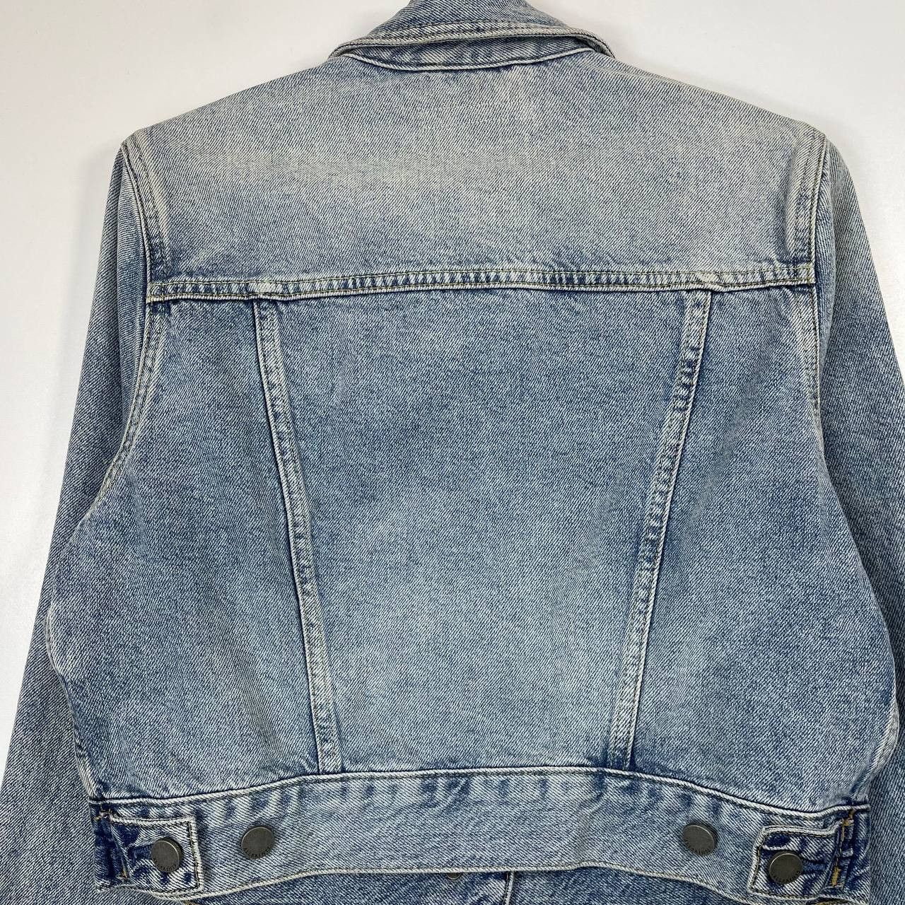 Allsaints AllSaints Womens Cropped Denim Jacket Blue Acid Wash Size M Size US M / EU 48-50 / 2 - 7 Thumbnail