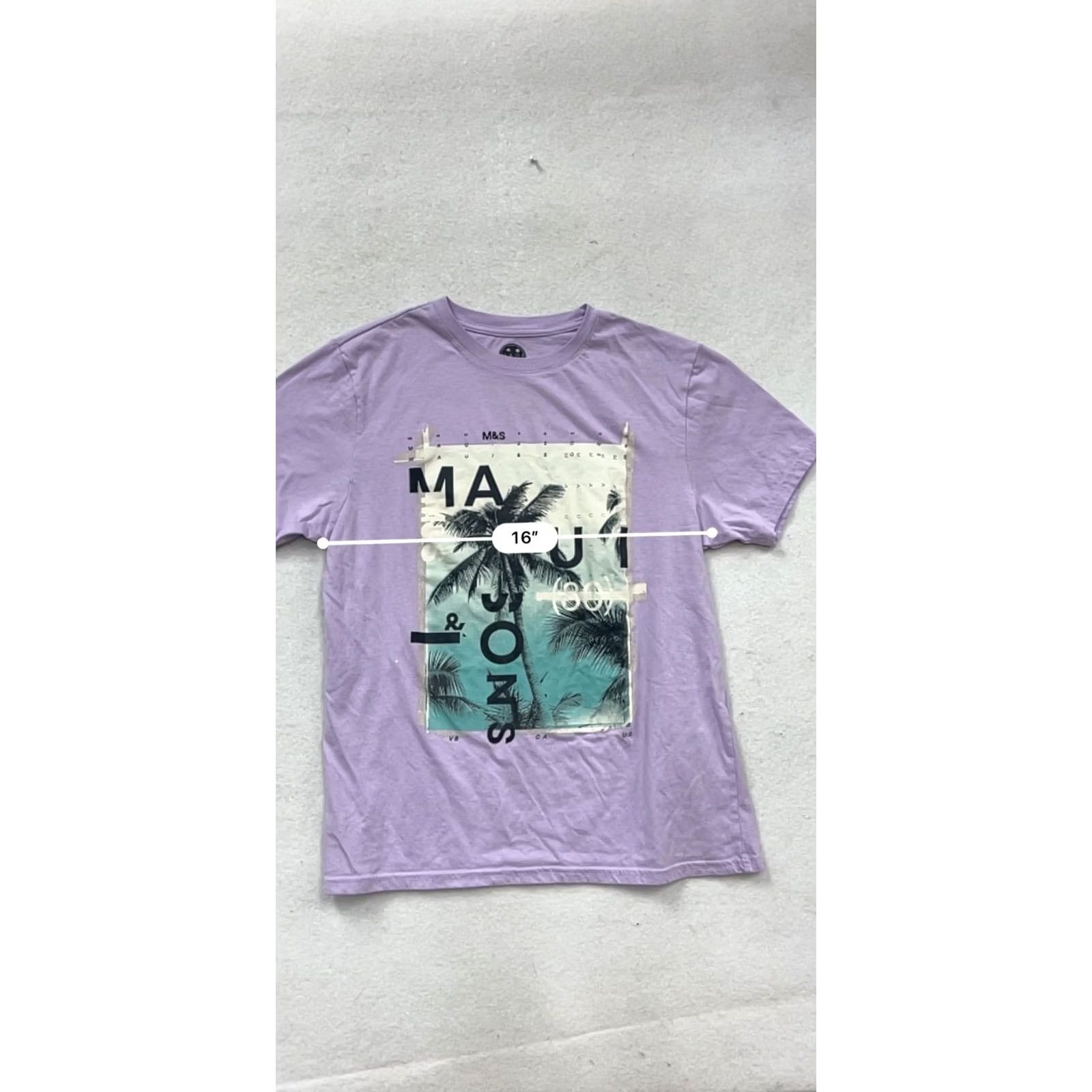 Vintage Maui & Sons Lavender Graphic T-Shirt L Unisex Adults Short Sleeve Large #217A Size US L / EU 52-54 / 3 - 8 Thumbnail