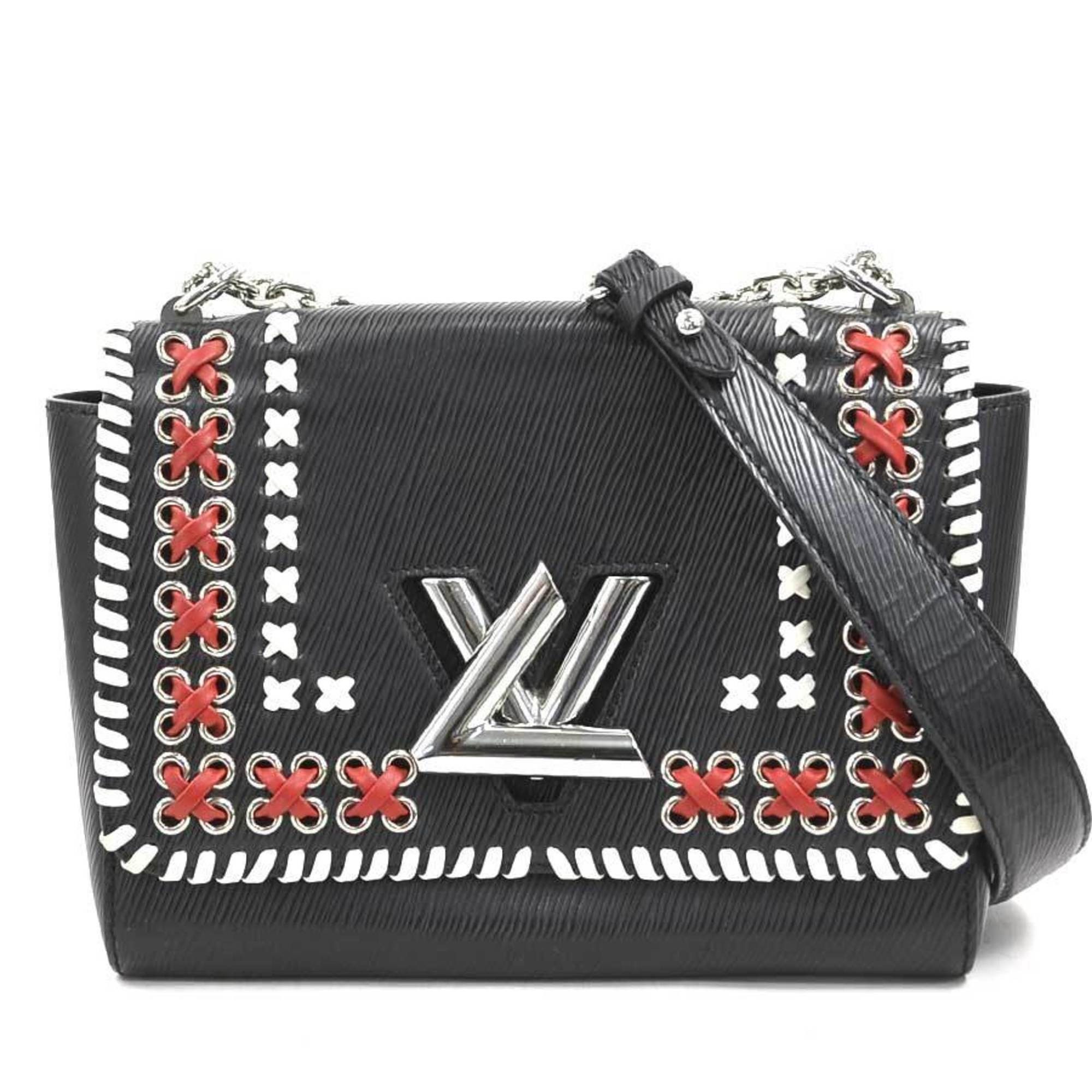 Louis Vuitton Louis Vuitton Epi Twist MM Shoulder Bag in Leather, Black/White/Red, Women's, M42778 90228i Size ONE SIZE - 1 Thumbnail