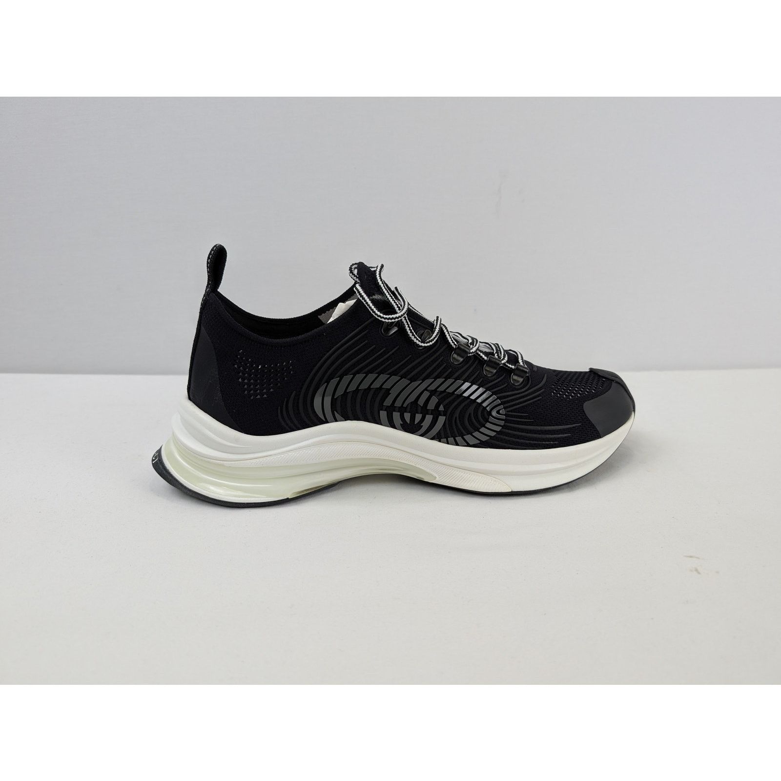 Gucci o1rshd1 Men's Run Sneakers in Black/White Size US 13 / EU 46 - 5 Thumbnail
