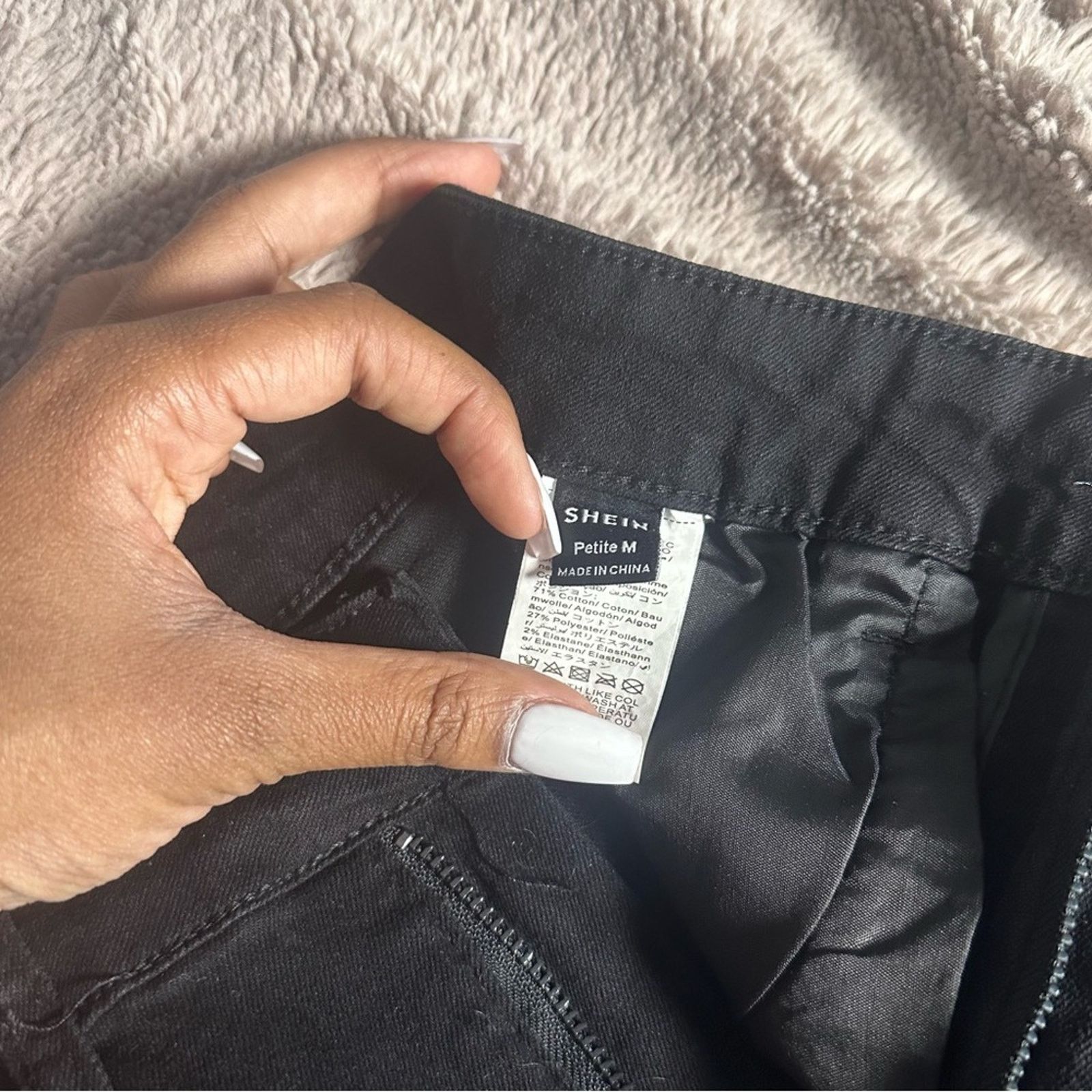 Shein Petite Ripped Denim Skirt Size 28" / US 6 / IT 42 - 3 Thumbnail