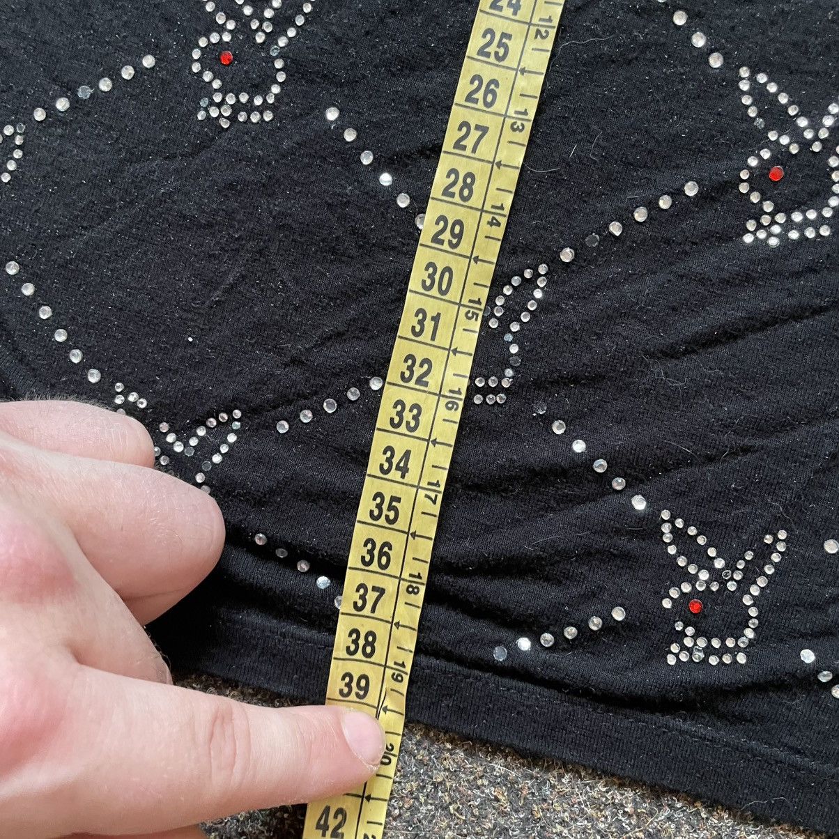 Vintage Vintage 90s TOP Tee 90s PLAYBOY CROP SWAROVSKI M Size M / US 6-8 / IT 42-44 - 6 Thumbnail