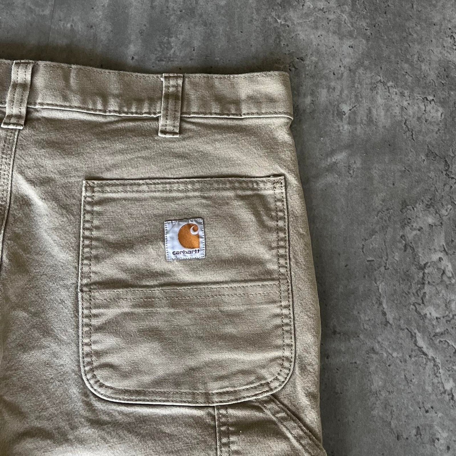 Carhartt × Carhartt Wip × JNCO Carhartt Cement Grey Essential Carpenter Pants Size US 36 / EU 52 - 3 Thumbnail