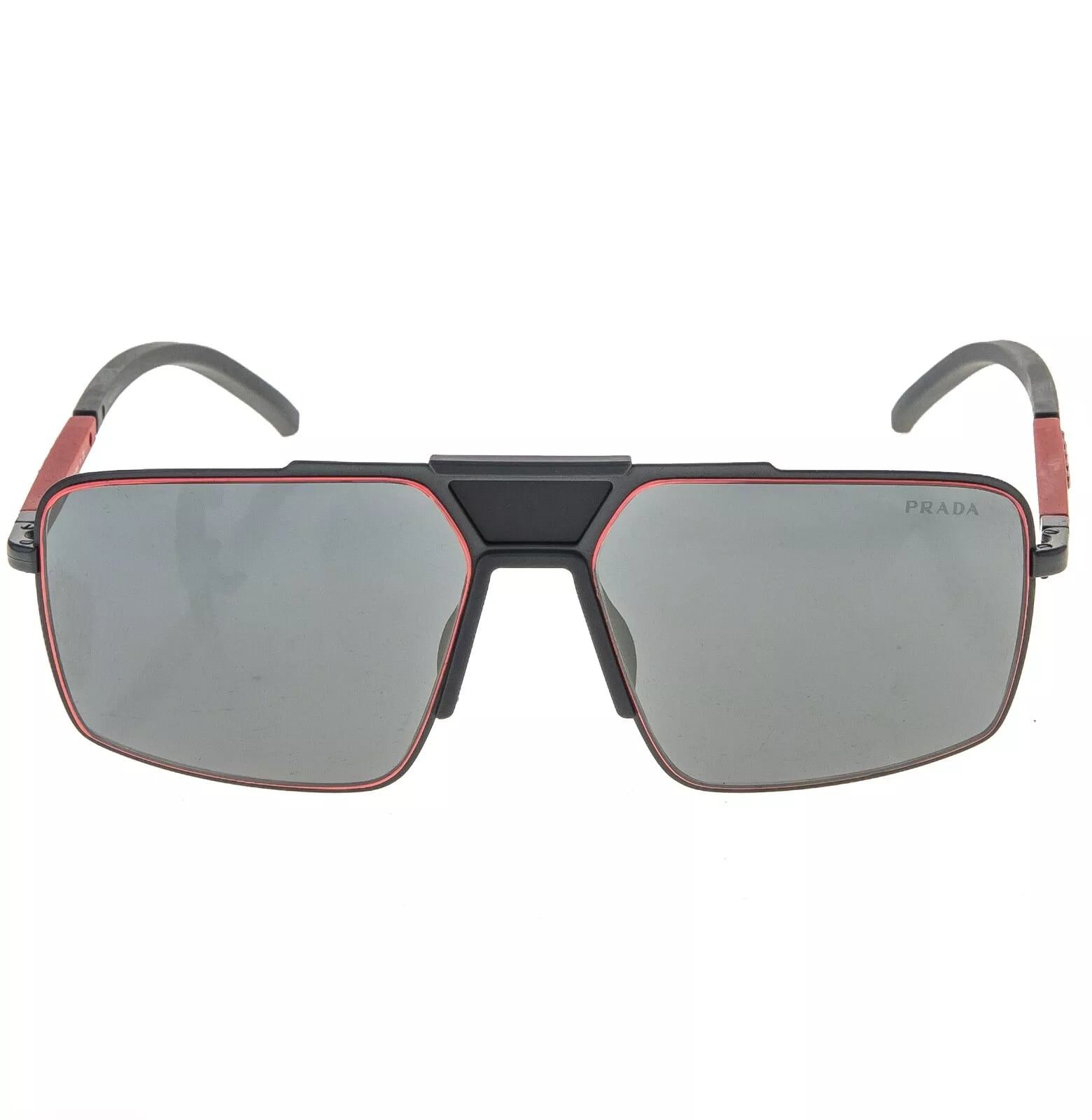 Prada PRADA 52X Linea Rossa Sport Sunglasses Gray Rubber PS52XS Size ONE SIZE - 10 Thumbnail
