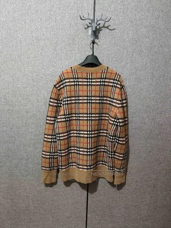 Burberry Burberry Men's Wool Embroidered Plaid Sweater. Size US M / EU 48-50 / 2 - 2 Thumbnail