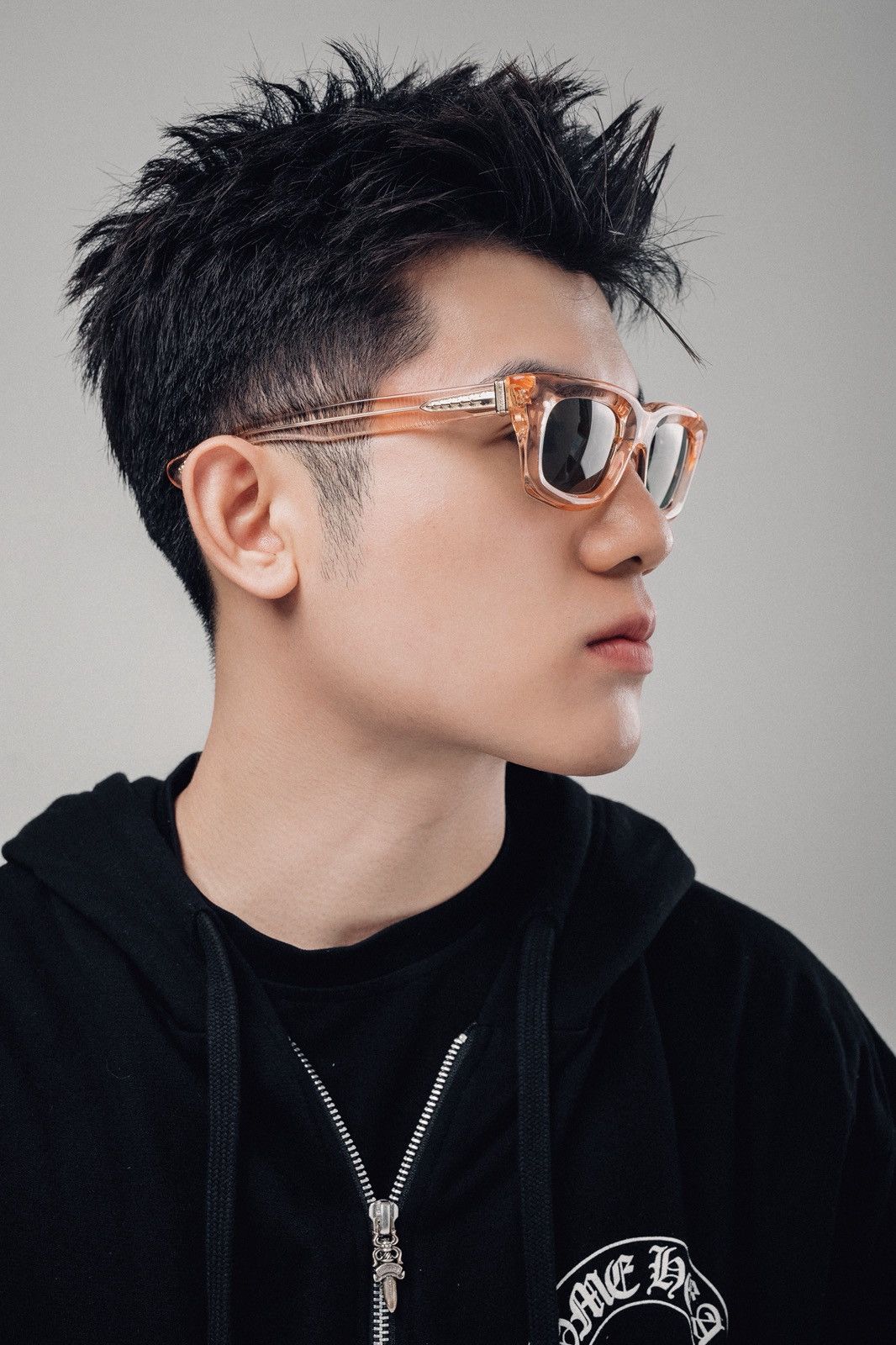 Chrome Hearts CHROME HEARTS STEEZIN PINK CRYSTAL SUNGLASSES Size ONE SIZE - 11 Thumbnail