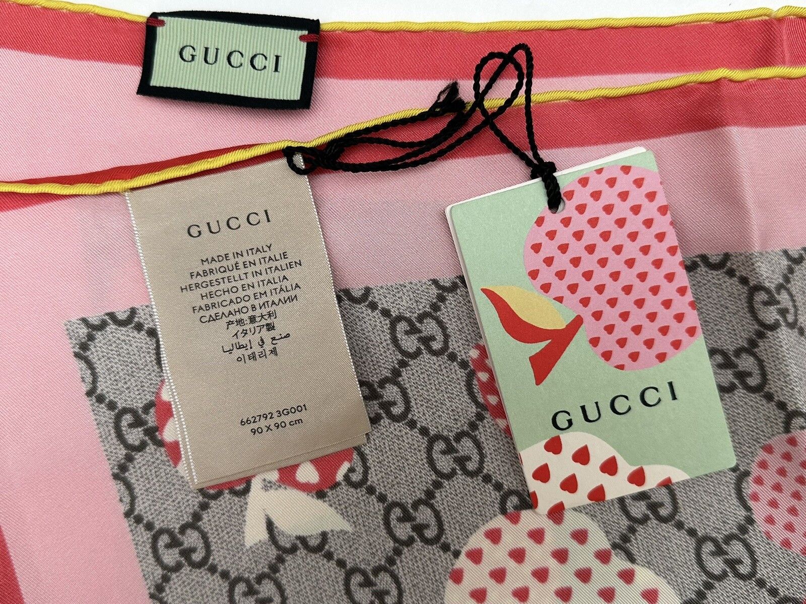 Gucci New Gucci Scarves 90x90cm Size ONE SIZE - 9 Thumbnail