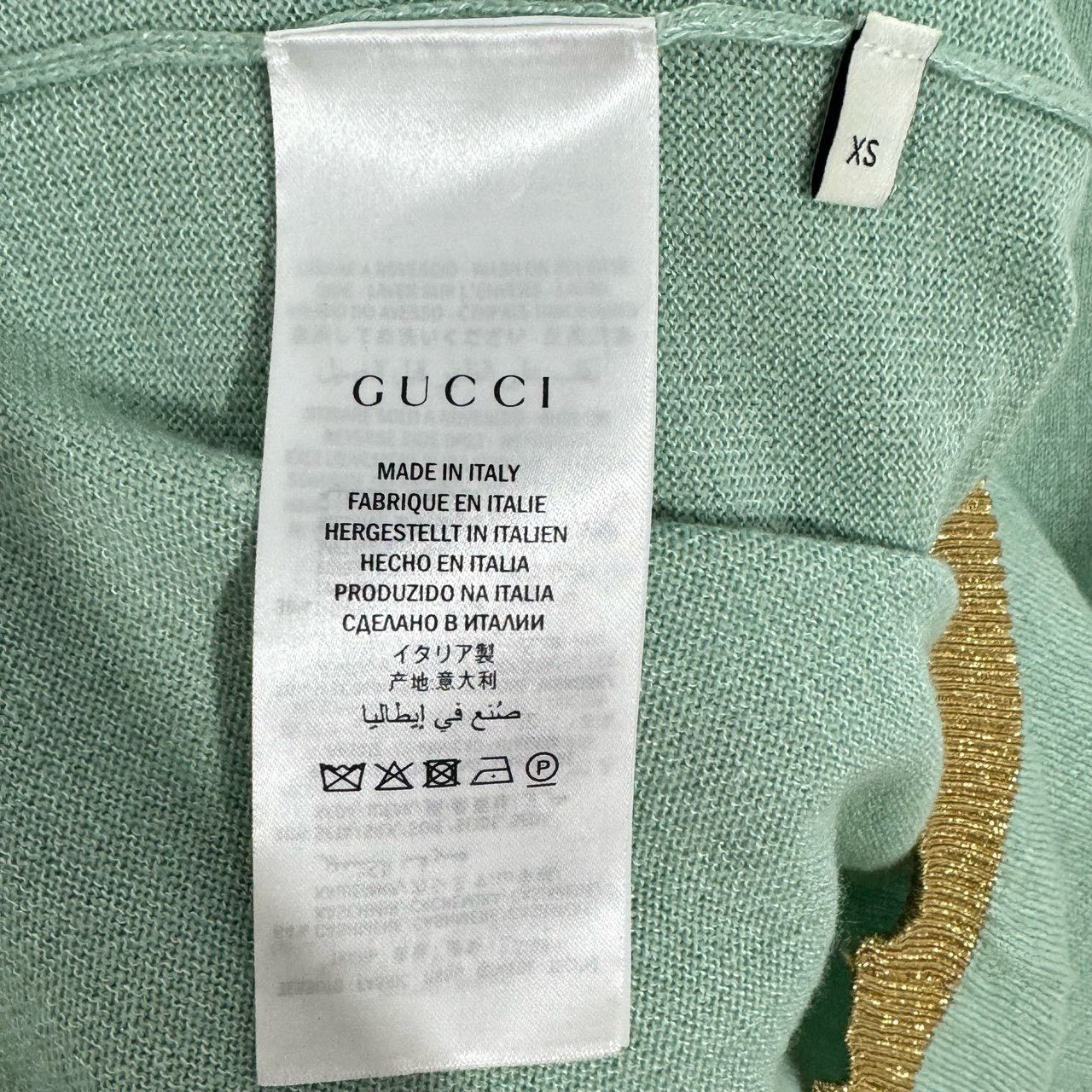 Gucci Gucci gold-edged knitted short sleeves 2501-Nextarrow Size US XS / EU 42 / 0 - 4 Thumbnail