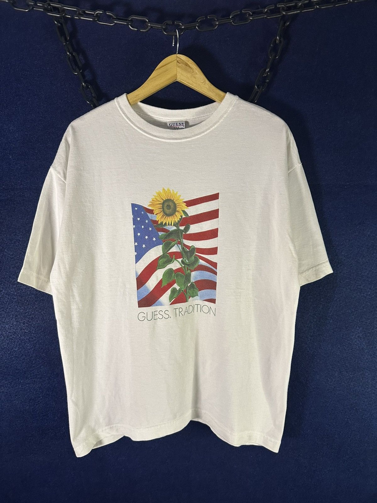 A$AP Rocky × Guess Vintage Guess American Sunflower Graphic Tee Size US L / EU 52-54 / 3 - 1 Thumbnail