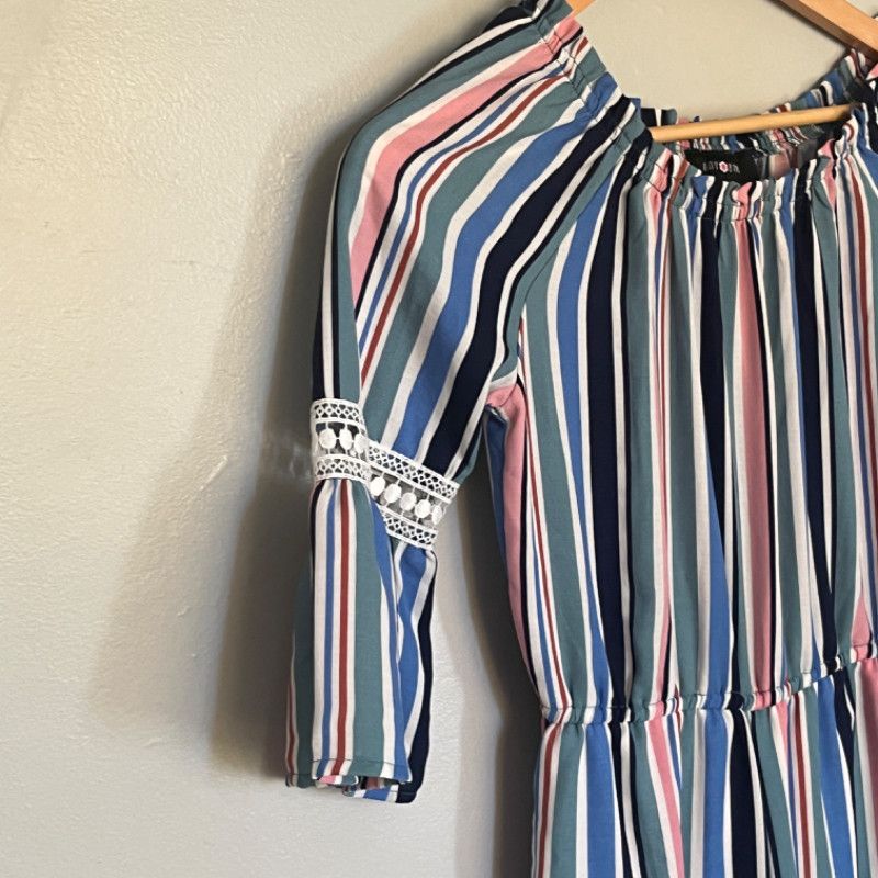 Designer Girls AMY BYER Multicolor Stripe Jumpsuit Size XXS / US 00 / IT 34 - 4 Thumbnail