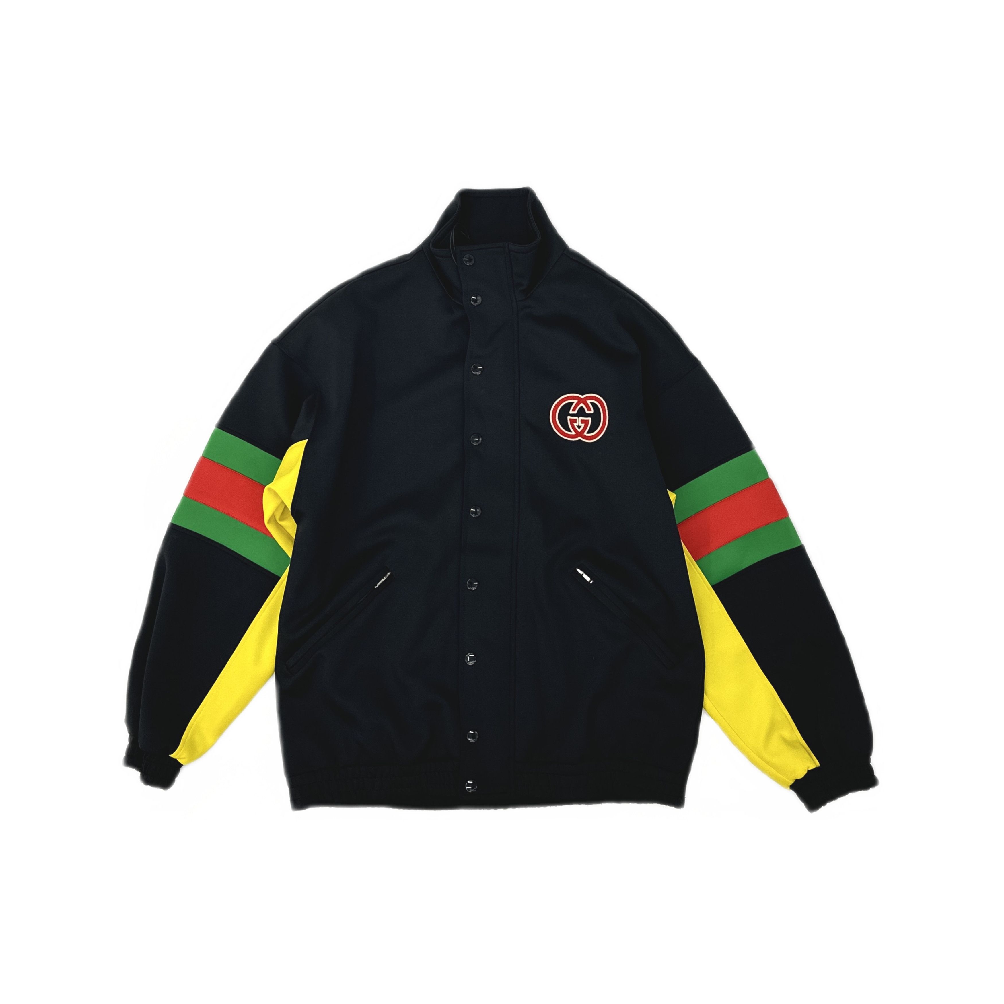 Gucci GUCCI Logo Stripe Zip Track Jacket Size S Size US S / EU 44-46 / 1 - 1 Thumbnail