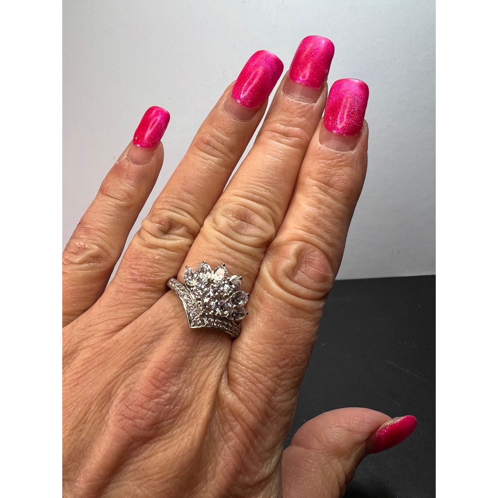 Other White CZ ring in rhodium over sterling silver size 9 Size ONE SIZE - 10 Thumbnail
