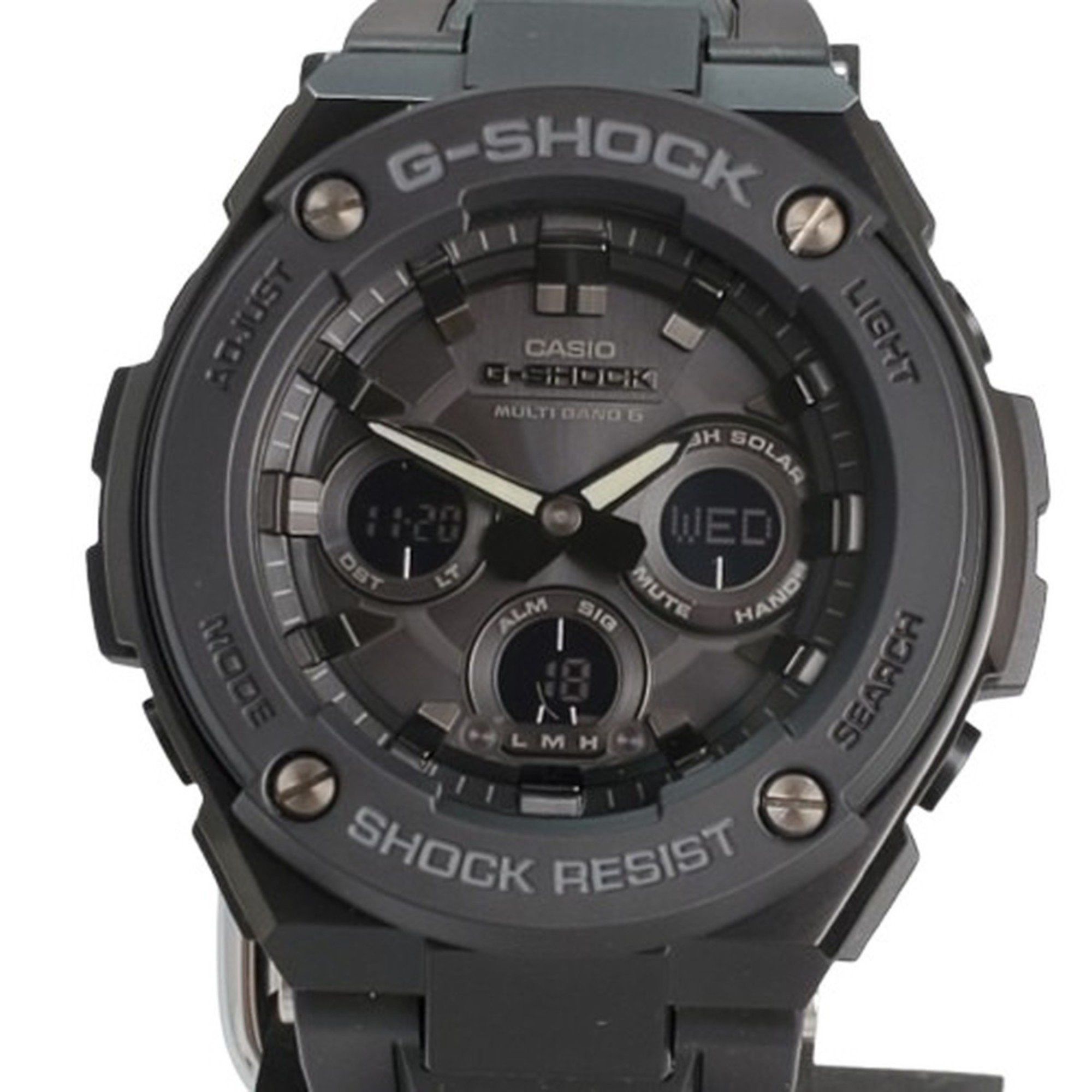 Casio G-SHOCK Casio Watch GST-W300G-1A1 G-STEEL Radio Solar G-Steel Ana-Digi Black Mid-Size Tough Kaizuka Store Size ONE SIZE - 1 Thumbnail