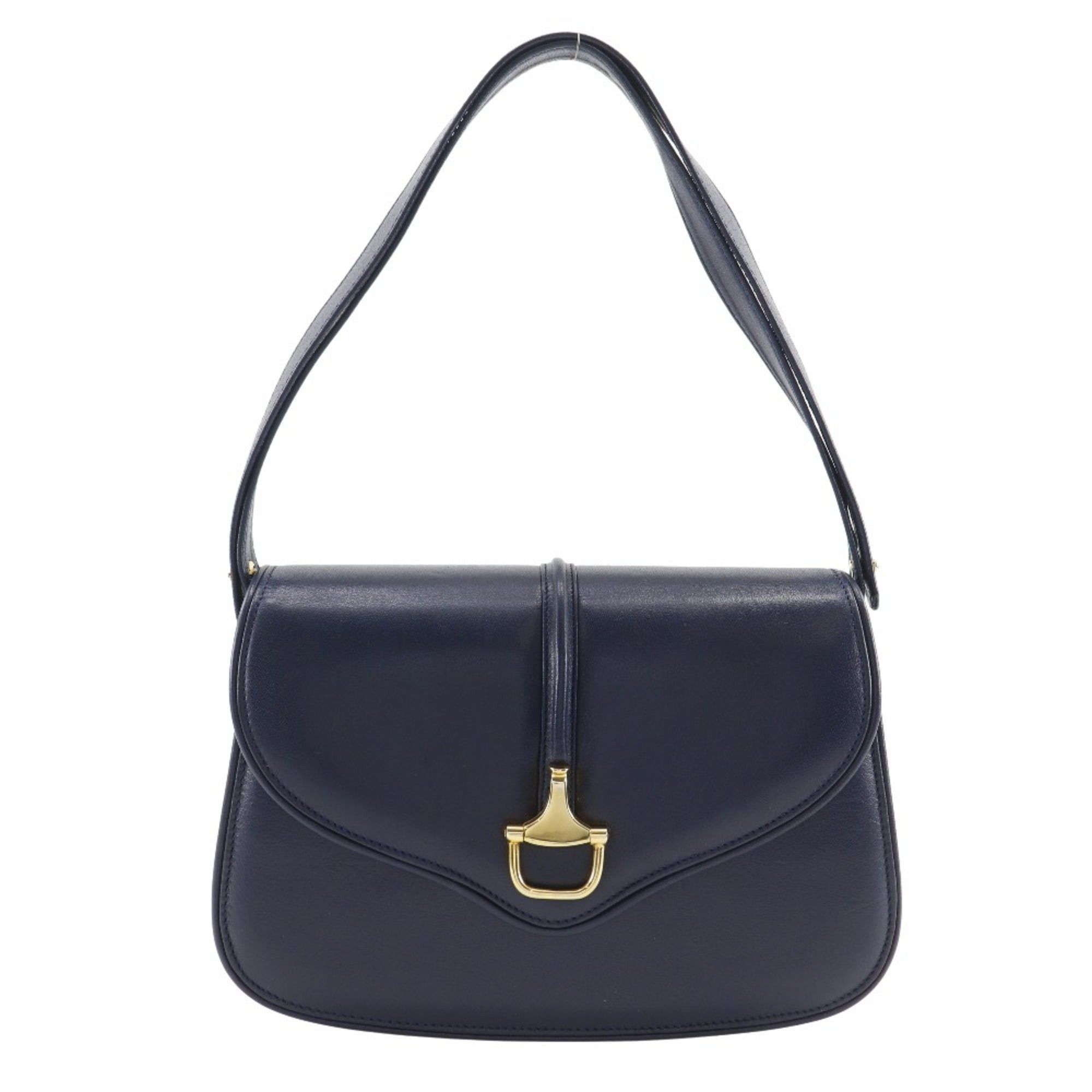 Gucci Gucci Old Shoulder Bag, Vintage Calfskin, Navy Blue, with Magnetic closure, Gucci, Women's Size ONE SIZE - 1 Thumbnail
