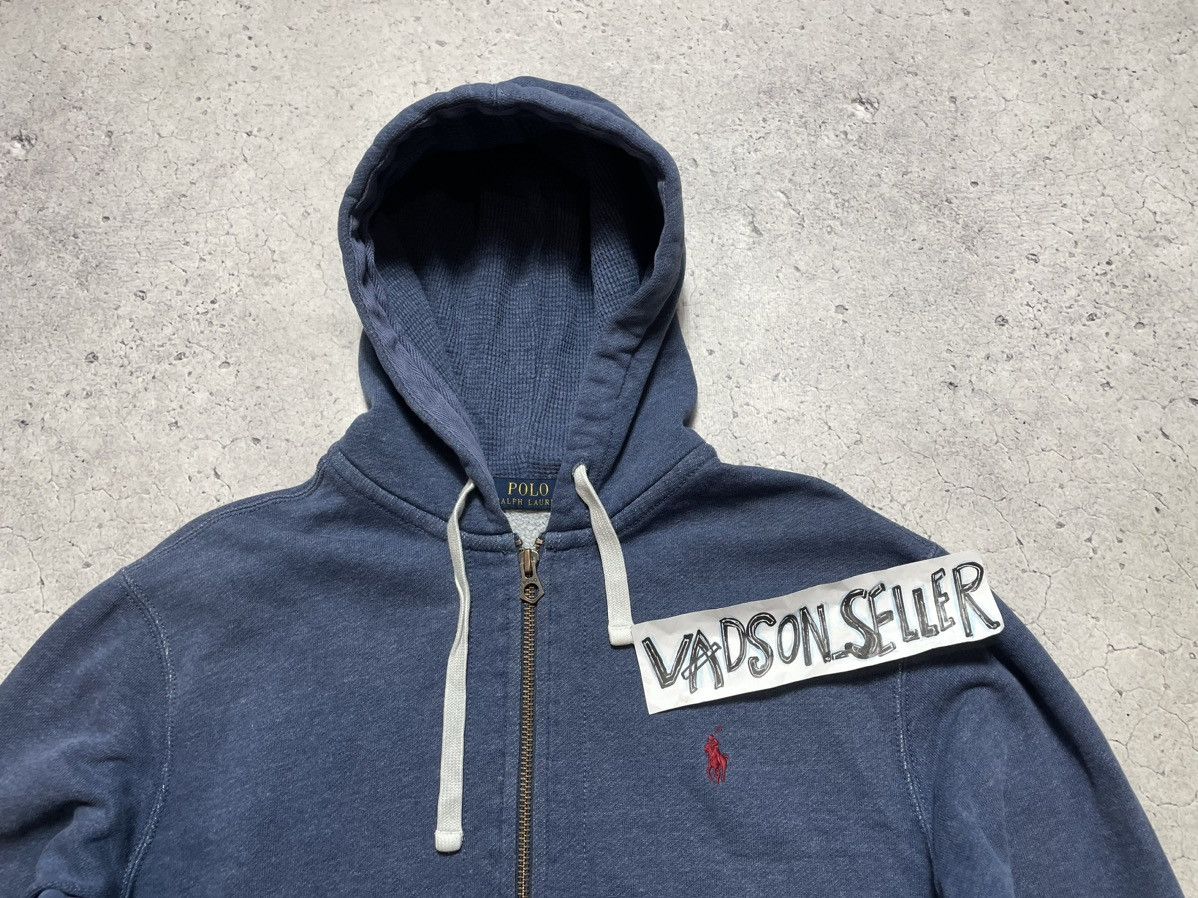 Polo Ralph Lauren Vintage Blue Zip Up Hoodie Polo Ralph Lauren PRL Y2K Hype Size US L / EU 52-54 / 3 - 5 Thumbnail