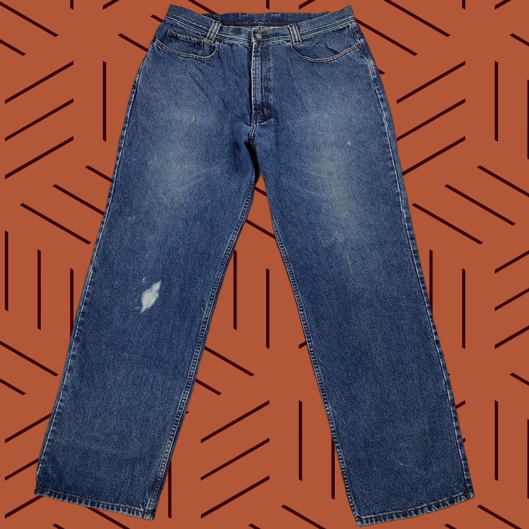 Calvin Klein VINTAGE CALVIN KLEIN JEANS 40x34 TAPERED DISTRESSED MEDIUM WASH USA MADE MEN'S Size US 40 / EU 56 - 1 Thumbnail