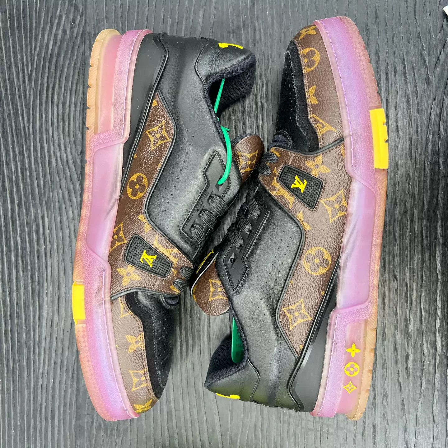 Louis Vuitton LV Trainer Lakers Purple Gold US9 EU43 New Box Size US 10 / EU 43 - 6 Thumbnail