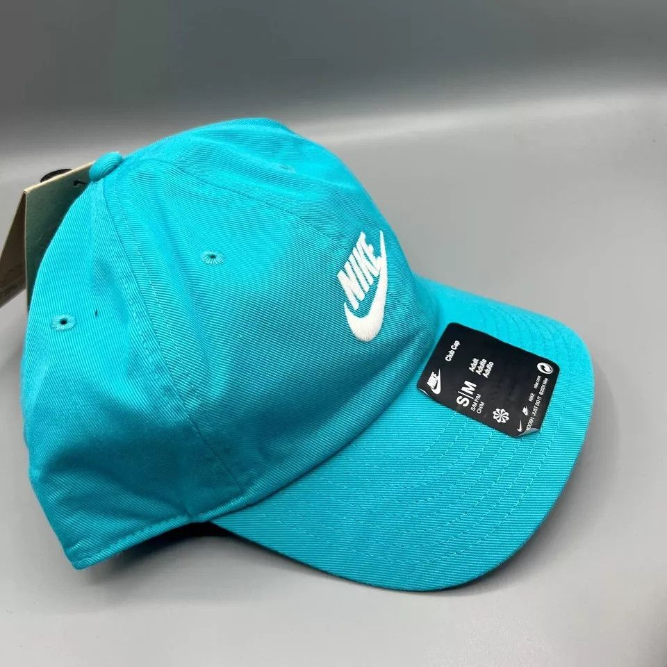Nike Nike Swoosh Hat Men Small-Medium Blue Strap Back Cap New S-M Size ONE SIZE - 3 Thumbnail