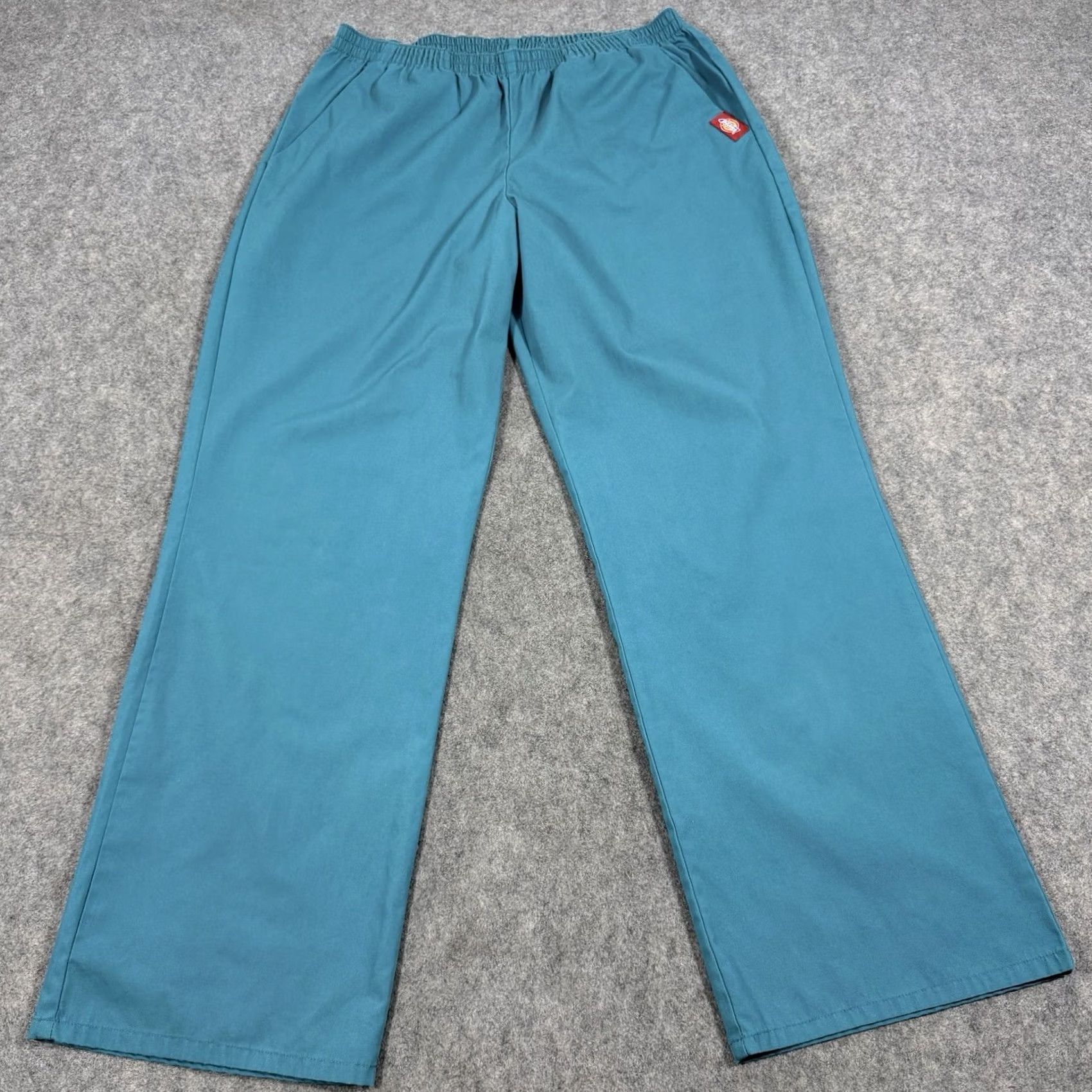 Dickies Dickies Elastic Waist Scrub Pants Women Sz Medium (Actual 31x29.5) Teal Green Size 32" / US 10 / IT 46 - 2 Thumbnail