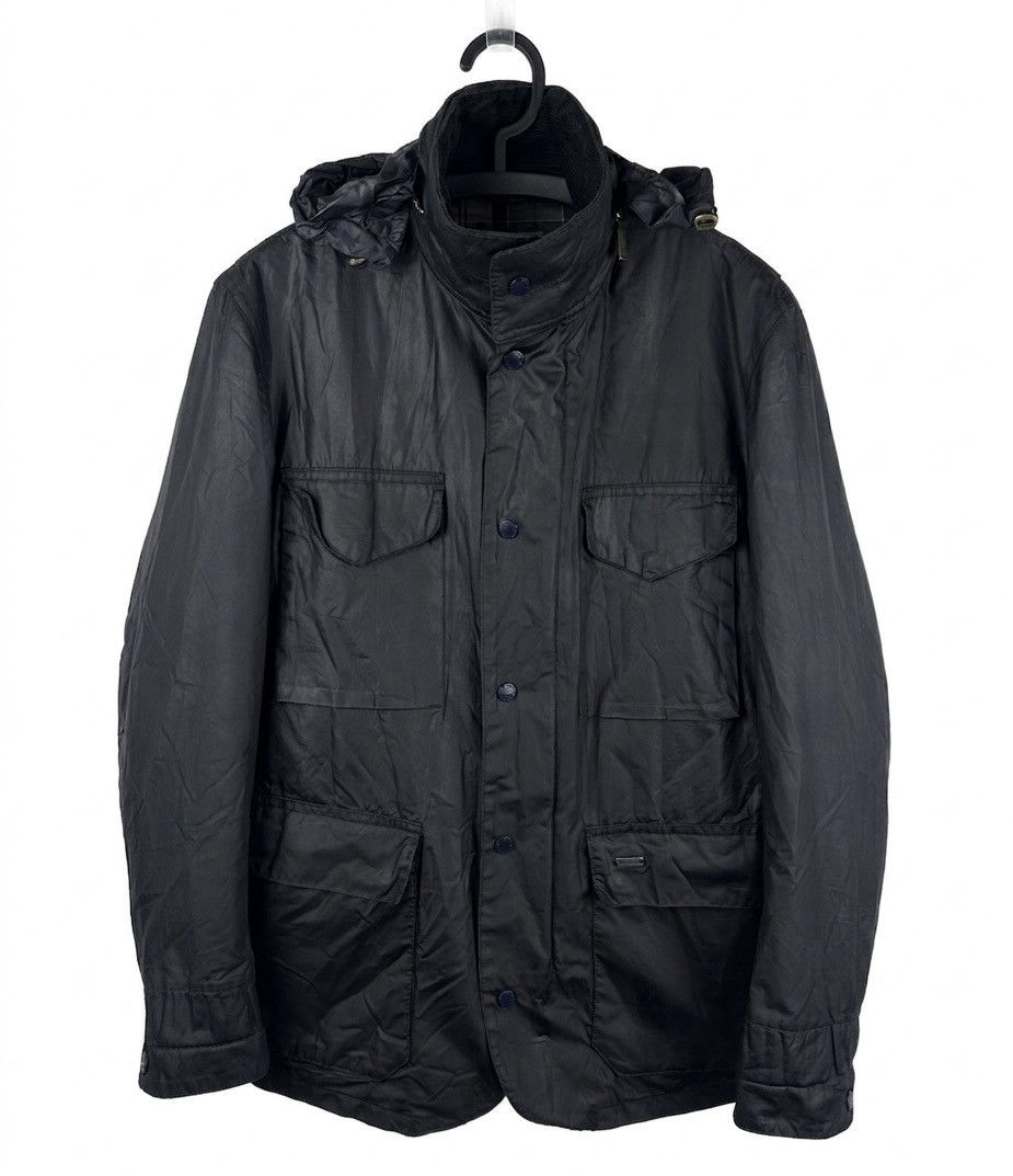 Barbour Barbour Tailored Sapper Waxed Jacket Black - Size Medium Size US M / EU 48-50 / 2 - 1 Thumbnail