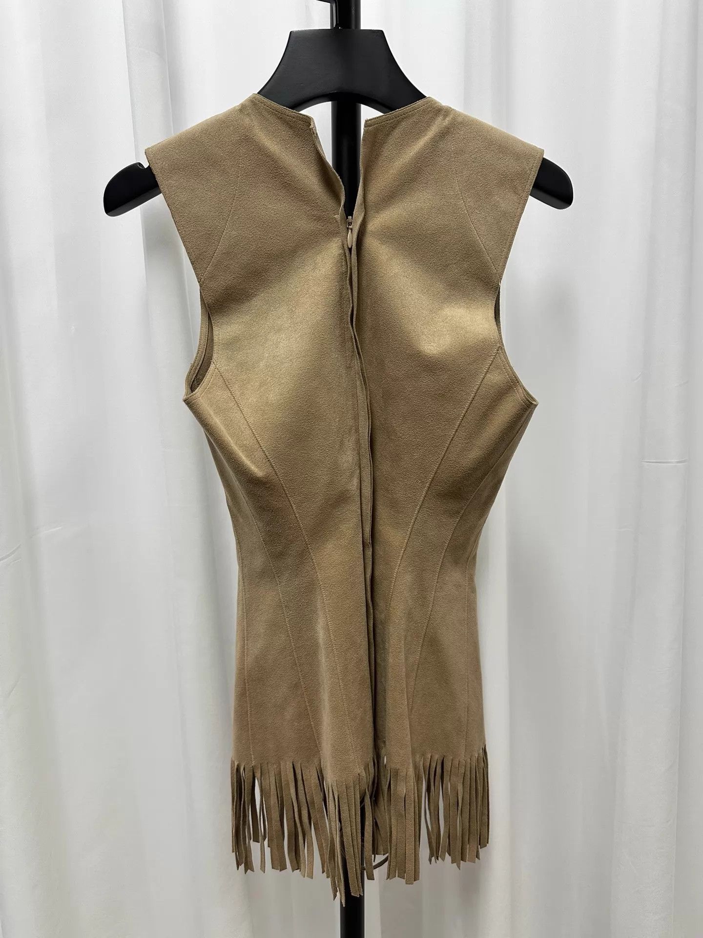 Junya Watanabe Junya Watanabe 14ss Women's Suede Tassel Camisole Size XS / US 0-2 / IT 36-38 - 5 Thumbnail