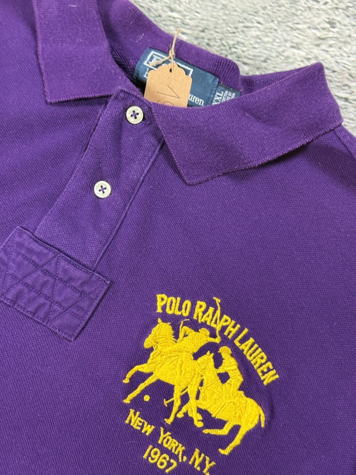 Ralph Lauren Chief Keef Polo Ralph Lauren longsleeve purple big pony Size US XXL / EU 58 / 5 - 2 Thumbnail