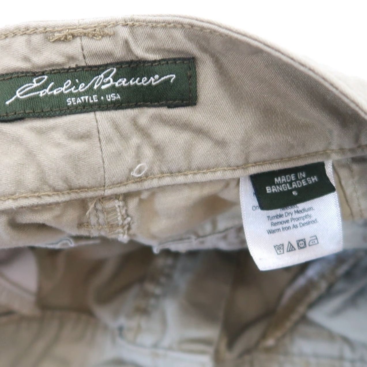 Eddie Bauer VINTAGE Eddie Bauer Cargo Pants Womens Pants Tan 6 Mid Rise Slim Leg 100% Cotton Fall 2011 Women Mens Size 28" / US 6 / IT 42 - 4 Thumbnail