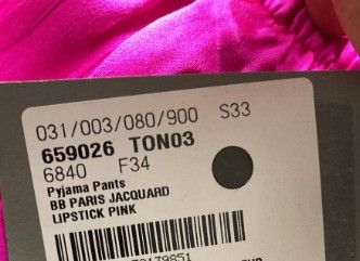 Balenciaga o1in1g1024 Pyjama Pants in Pink Size 25" / US 0 / IT 36 - 3 Thumbnail