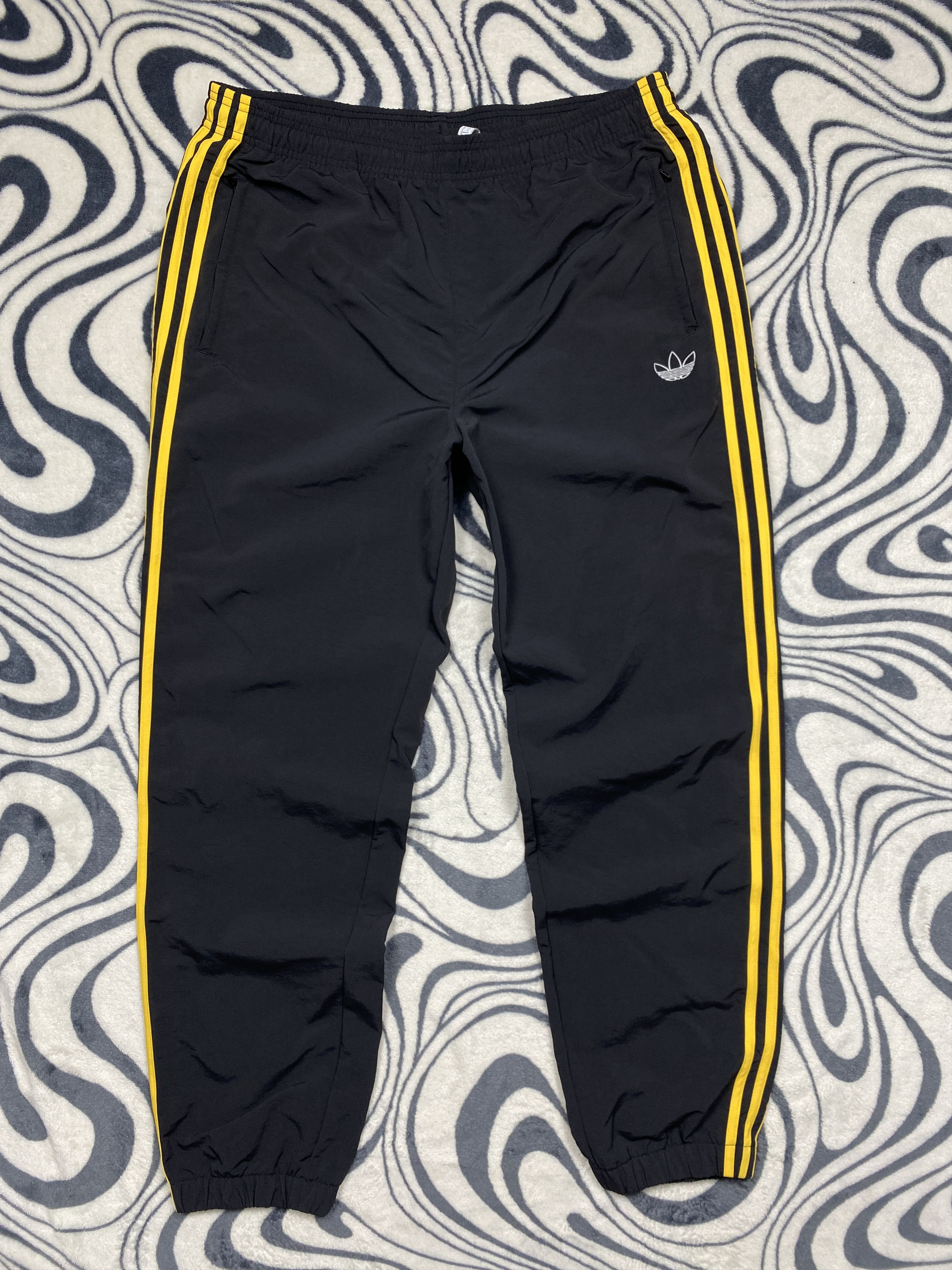 Adidas Adidas Mens Nylon Baggy Track Pants Drill Size US 34 / EU 50 - 1 Thumbnail