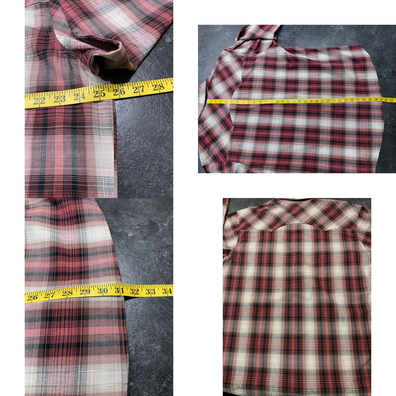 Wrangler VINTAGE Wrangler Western Shirt Mens XL Long Sleeve Plaid Button-Up Casual Cowboy Rodeo Red White Size US XL / EU 56 / 4 - 8 Thumbnail