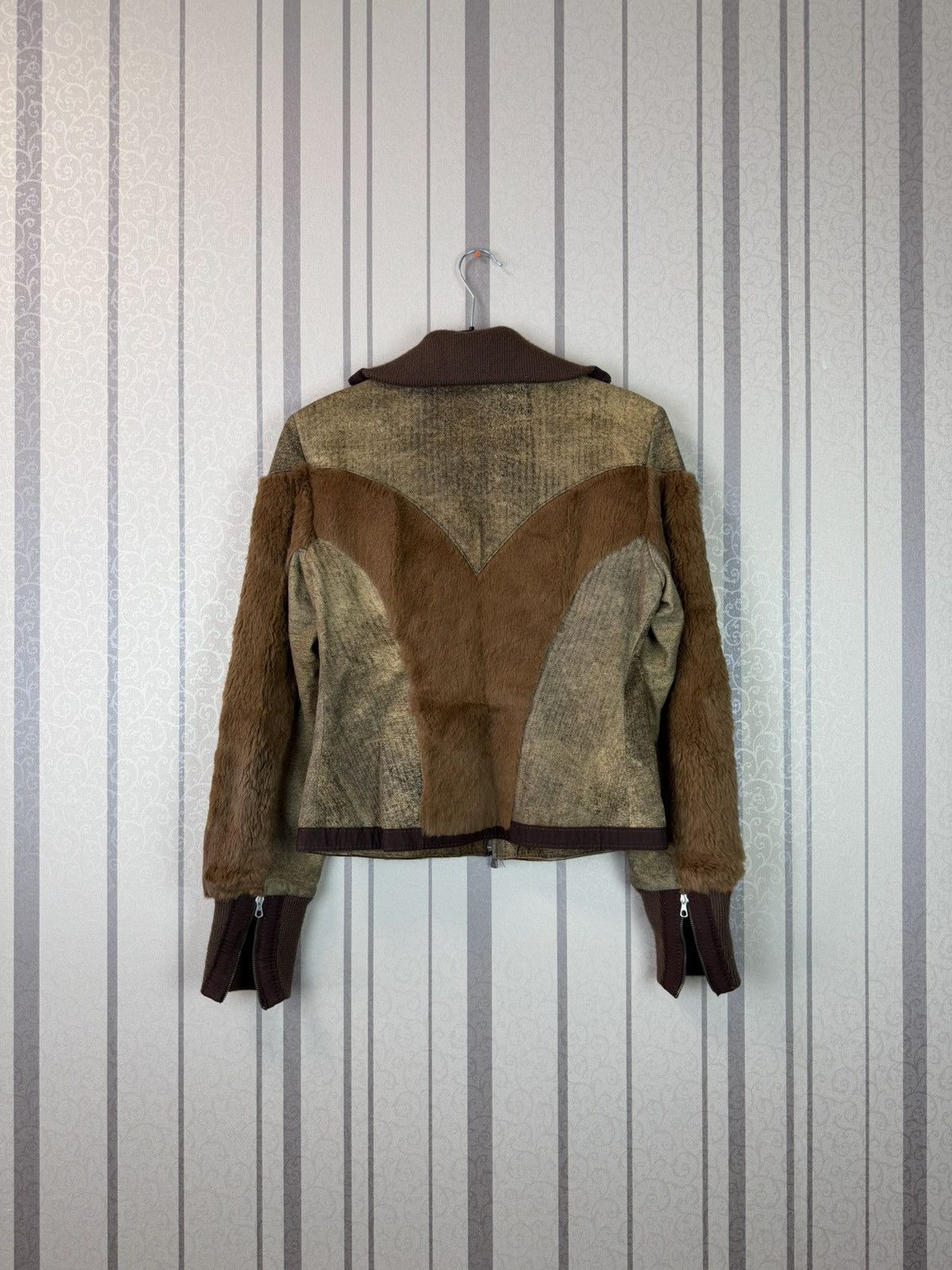 Versace Jeans Couture ARCHIVE Versace Jeans Couture Rabbit Fur Jacket ITTIERRE Size S / US 4 / IT 40 - 3 Thumbnail