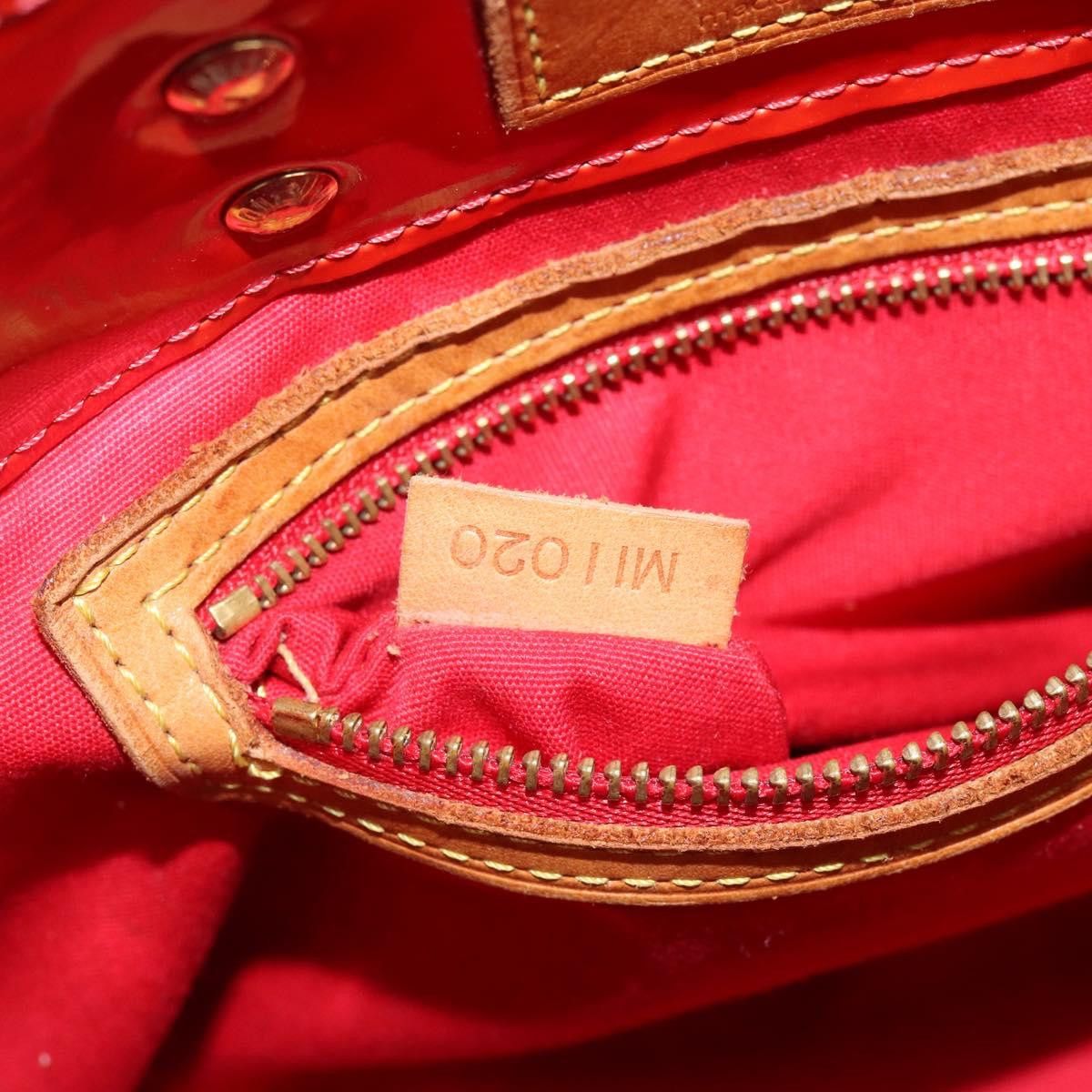Louis Vuitton LOUIS VUITTON Monogram Vernis Reade PM Hand Bag Red Rouge Size ONE SIZE - 13 Thumbnail