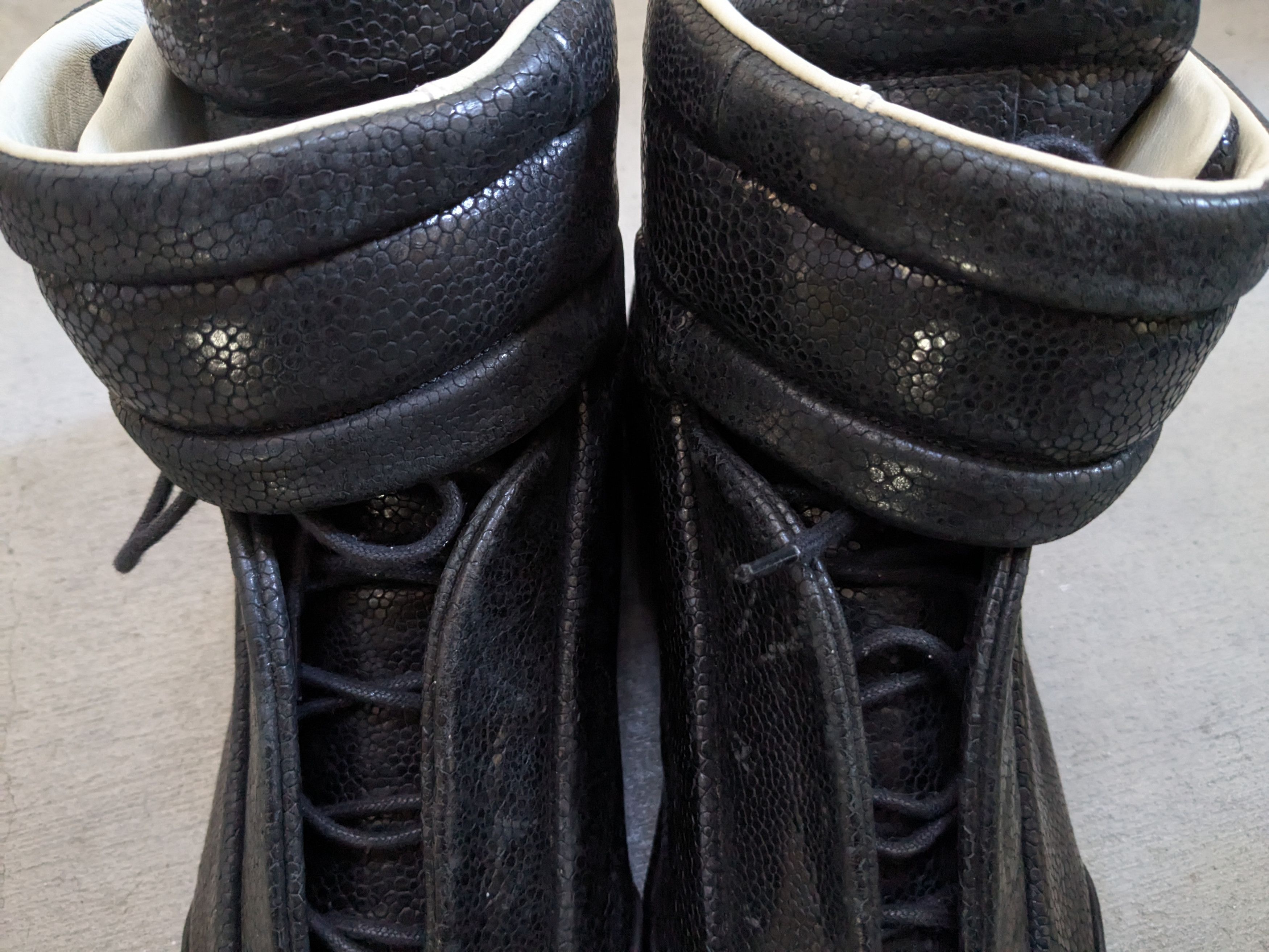 Maison Margiela Maison Margiela Future Black 9 42 Leather High Tops Size US 9 / EU 42 - 4 Thumbnail